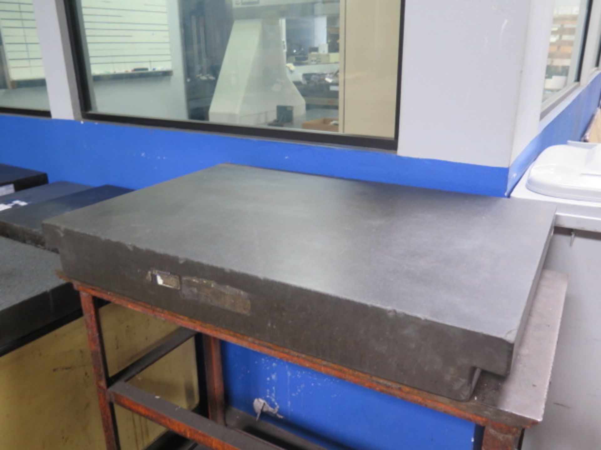 24” x 36” x 4 ½” 2-Ledge Granite Surface Plate w/ Rolling Stand (SOLD AS-IS - NO WARRANTY) - Image 2 of 4