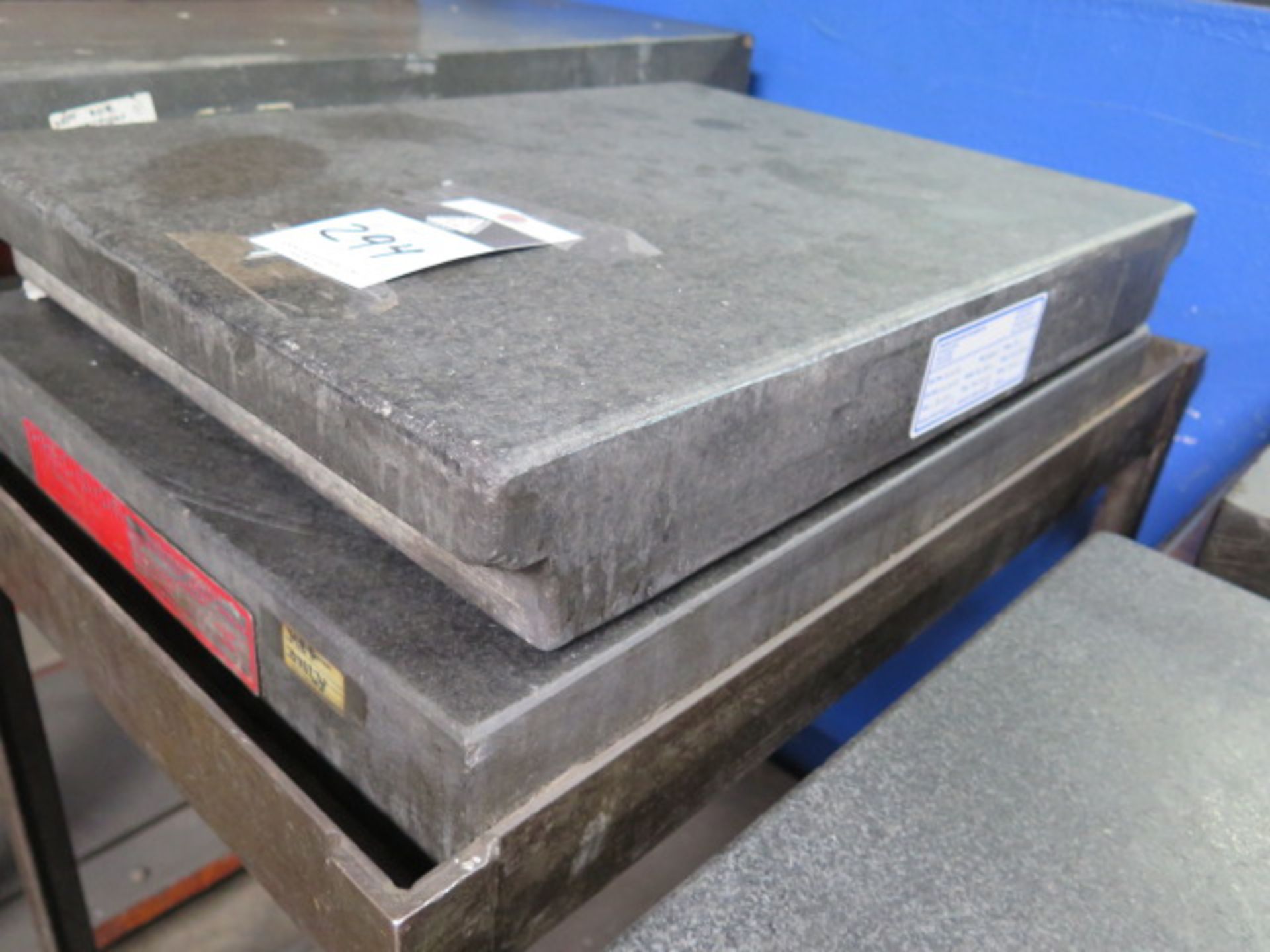 18" x 24" x 3" Granite Surface Plates (2) w/ Cart (SOLD AS-IS - NO WARRANTY) - Image 3 of 5