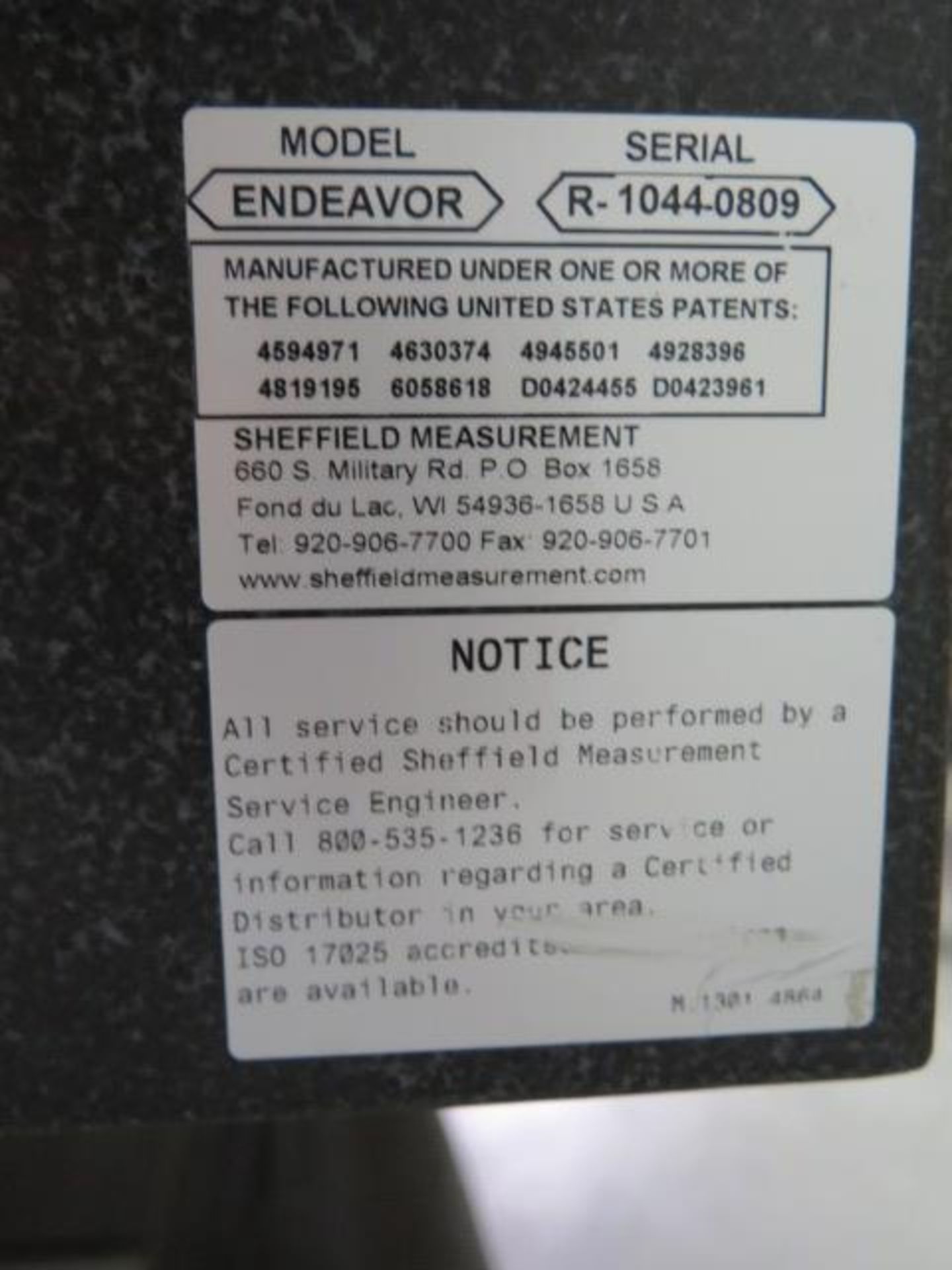 Sheffield “Endeavor 2” Cordax 9.15.7 CMM (NEEDS REPAIR) SOFTWARE NOT INSTALLED, SOLD AS IS - Image 16 of 16