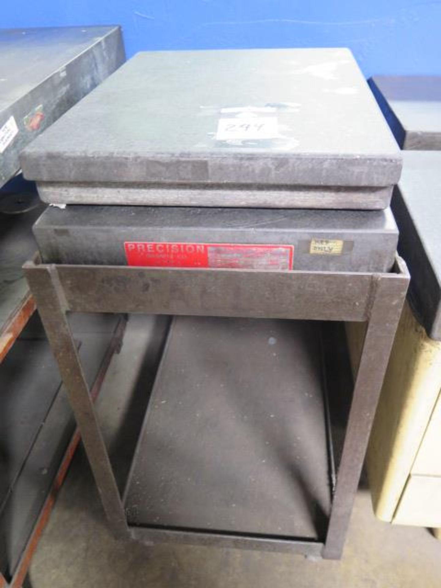 18" x 24" x 3" Granite Surface Plates (2) w/ Cart (SOLD AS-IS - NO WARRANTY) - Image 2 of 5