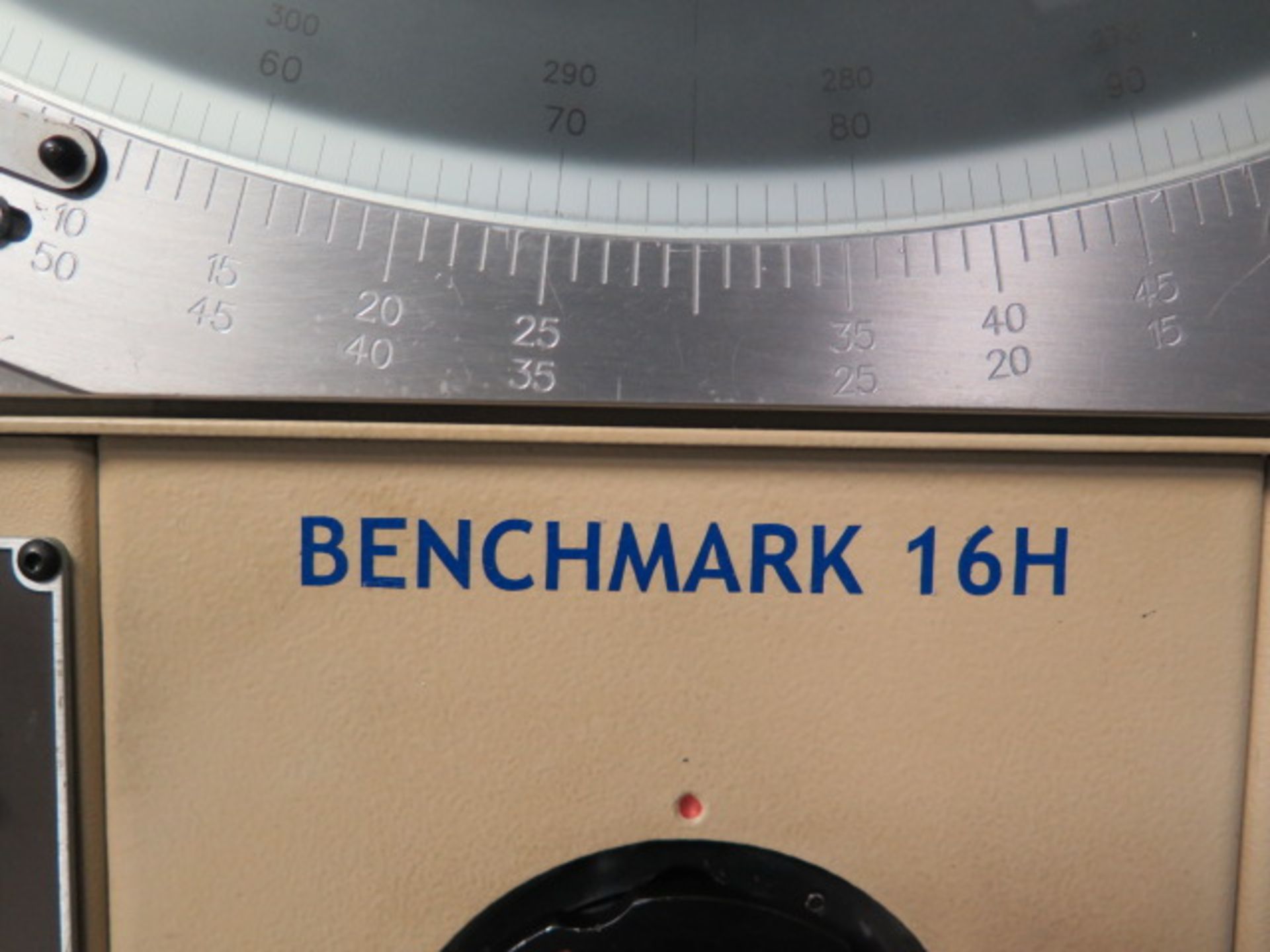 Dorsey “Benchmark 16H” 16” Optical Comparator s/n 1004-7828 w/ Quadra-Chek 200 Programmable DRO, - Image 9 of 10