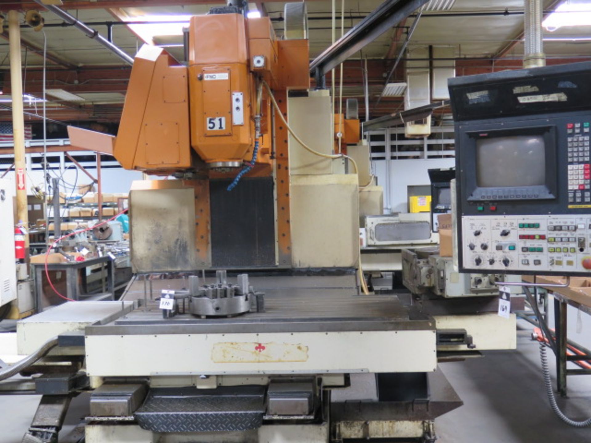 LeBlond Makino FNC128-A30 4-Axis CNC VMC s/n A59-390 w/ Fanuc System 6M, SOLD AS IS