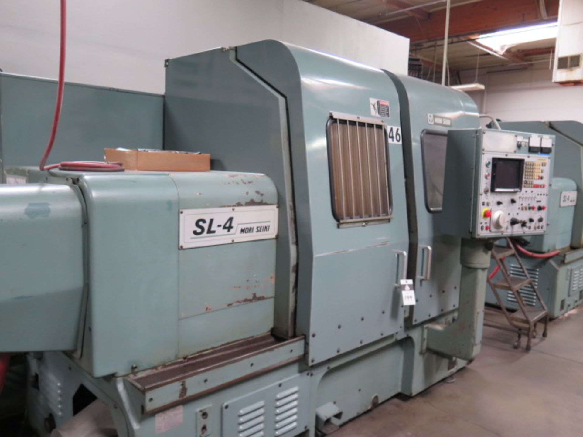 Mori Seiki SL-4A CNC Turning Center s/n 1033 w. Fanuc 6T Controls, 10-Station Turret, SOLD AS IS - Image 3 of 11