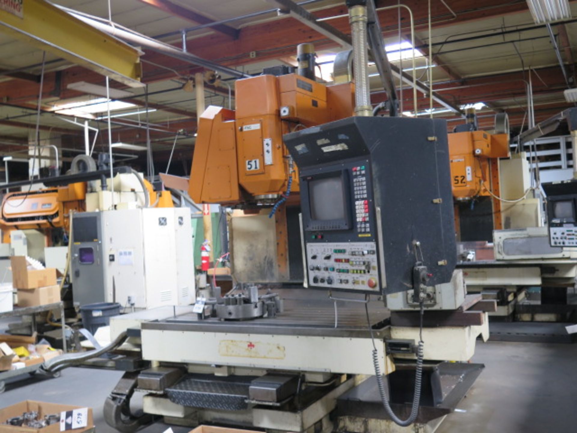 LeBlond Makino FNC128-A30 4-Axis CNC VMC s/n A59-390 w/ Fanuc System 6M, SOLD AS IS - Image 2 of 11