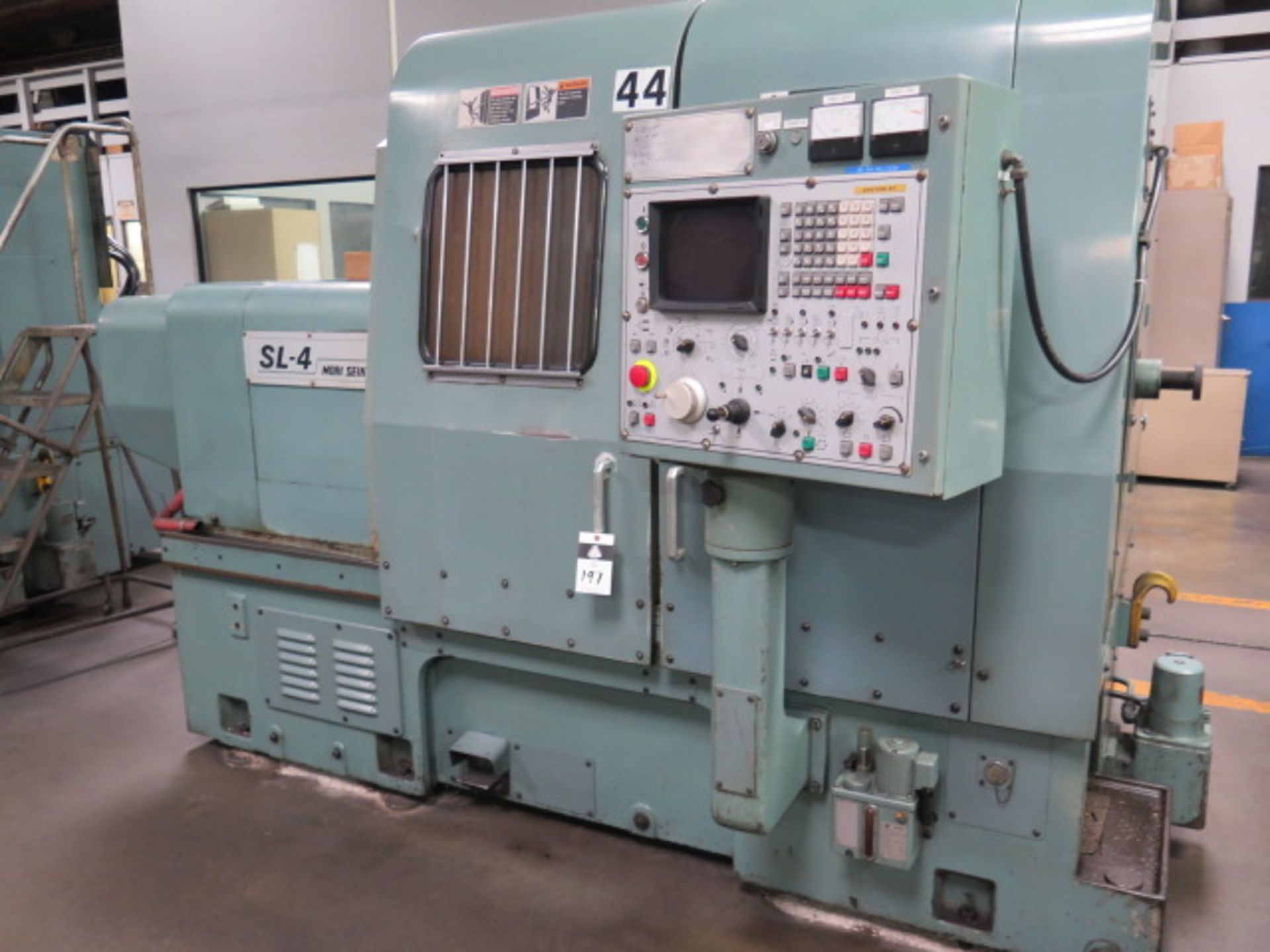 Mori Seiki SL-4A CNC Turning Center s/n 1234 w/ Fanuc 6T Controls, 10-Station Turret, SOLD AS IS - Image 2 of 12