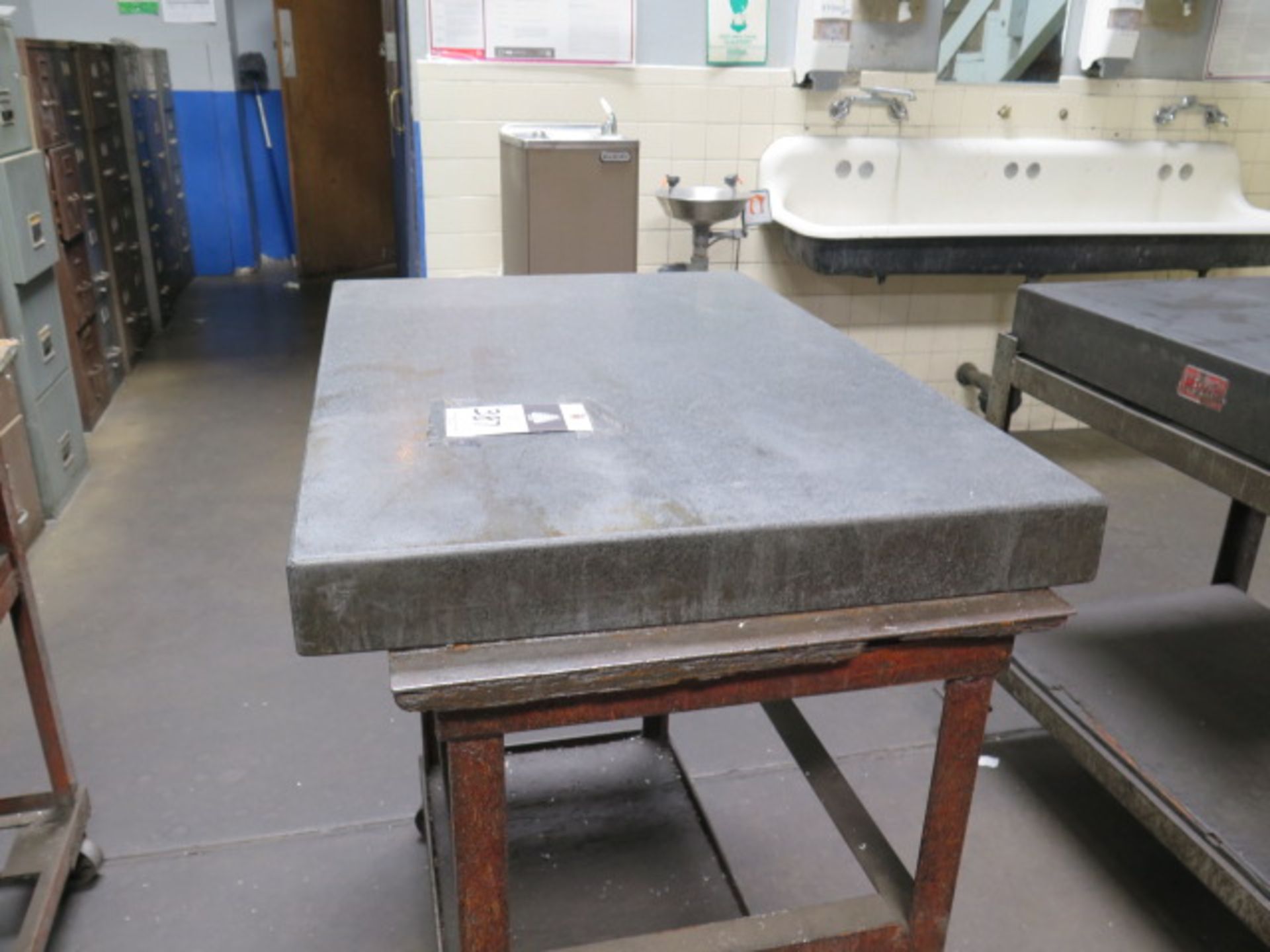 Precision 24" x 36" x 3" Geranite Surface Plate w/ Rolling Stand (SOLD AS-IS - NO WARRANTY) - Image 3 of 6