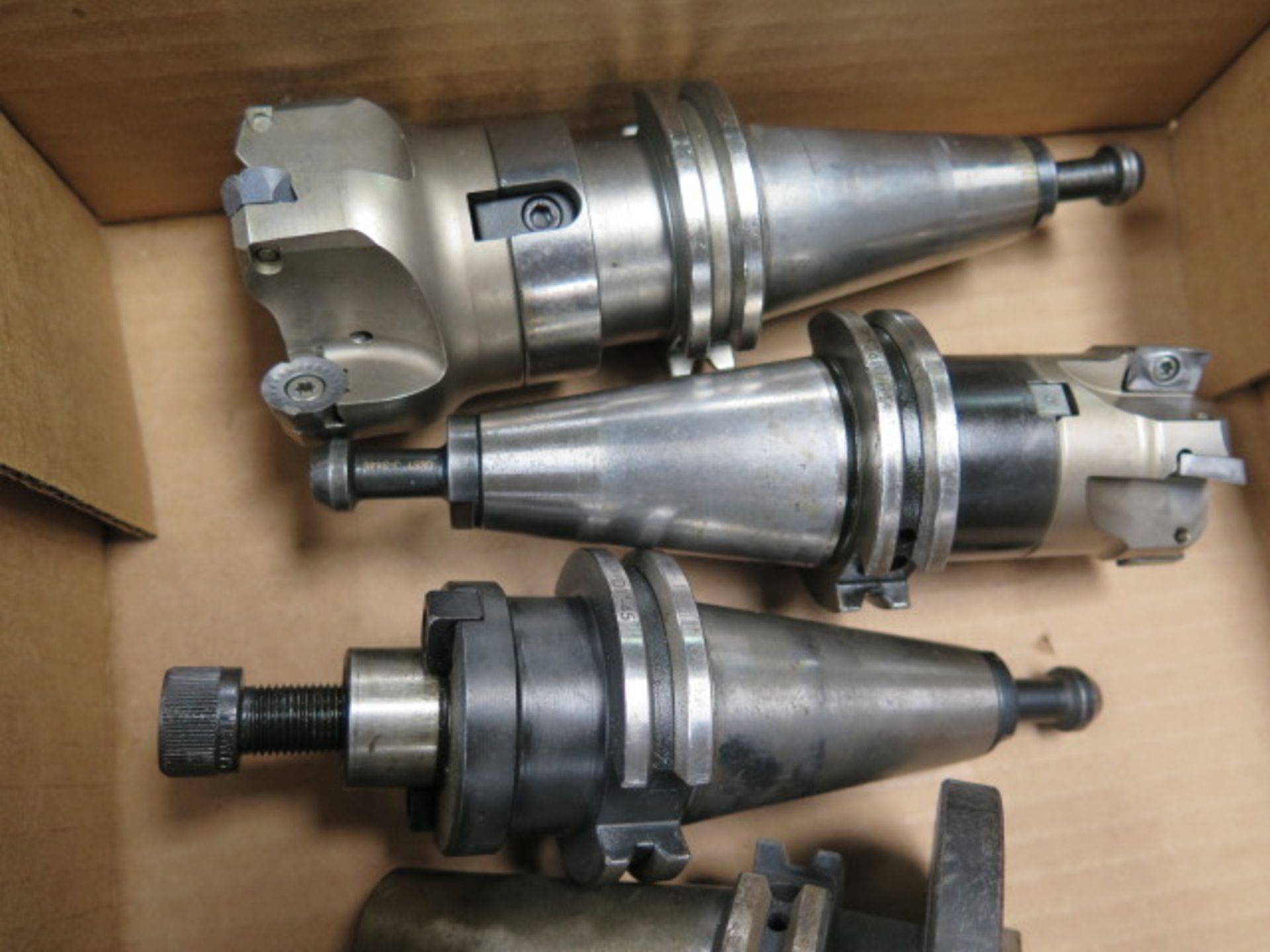 CAT-40 Insert Shell Mills (2), Shell Mill Holders (3) and Tapping Head (6 Total) (SOLD AS-IS - NO - Image 3 of 4