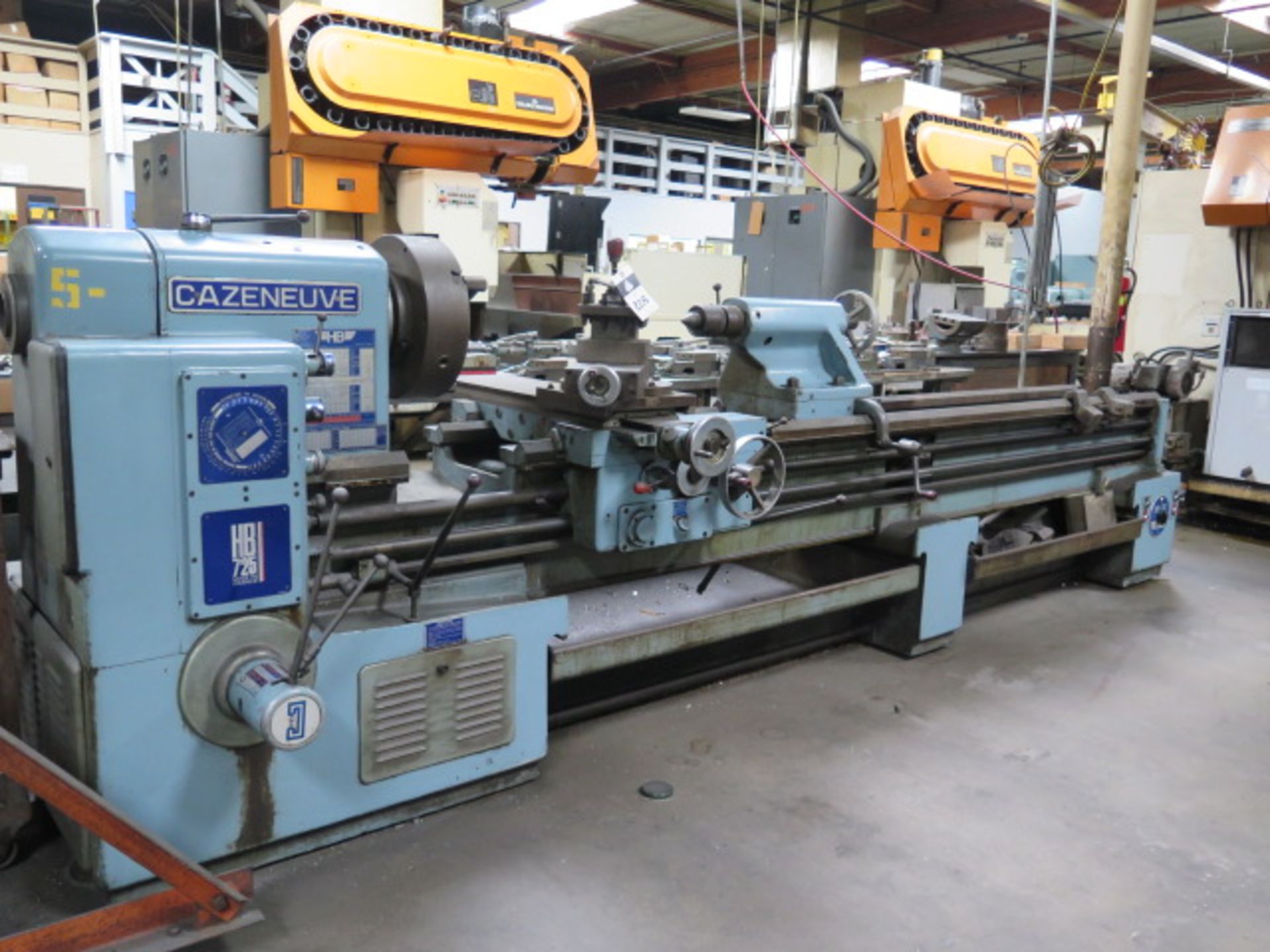 Cazeneuve HB725 26 ½” x 122” Geared Head Gap Bed Lathe w/ 14-1600 RPM, Inch/mm Threading, SOLD AS IS - Image 2 of 11