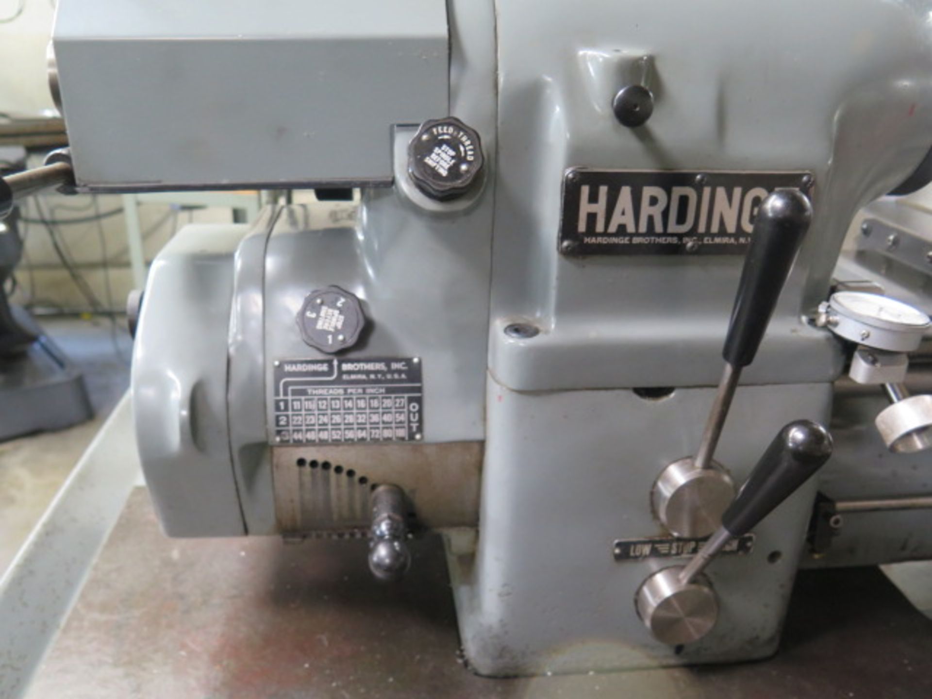 Hardinge HLV-H Wide Bed Tool Room Lathe s/n HLV-H-8708-T w/ 125-3000 RPM, Inch Threading, SOLD AS IS - Image 8 of 18