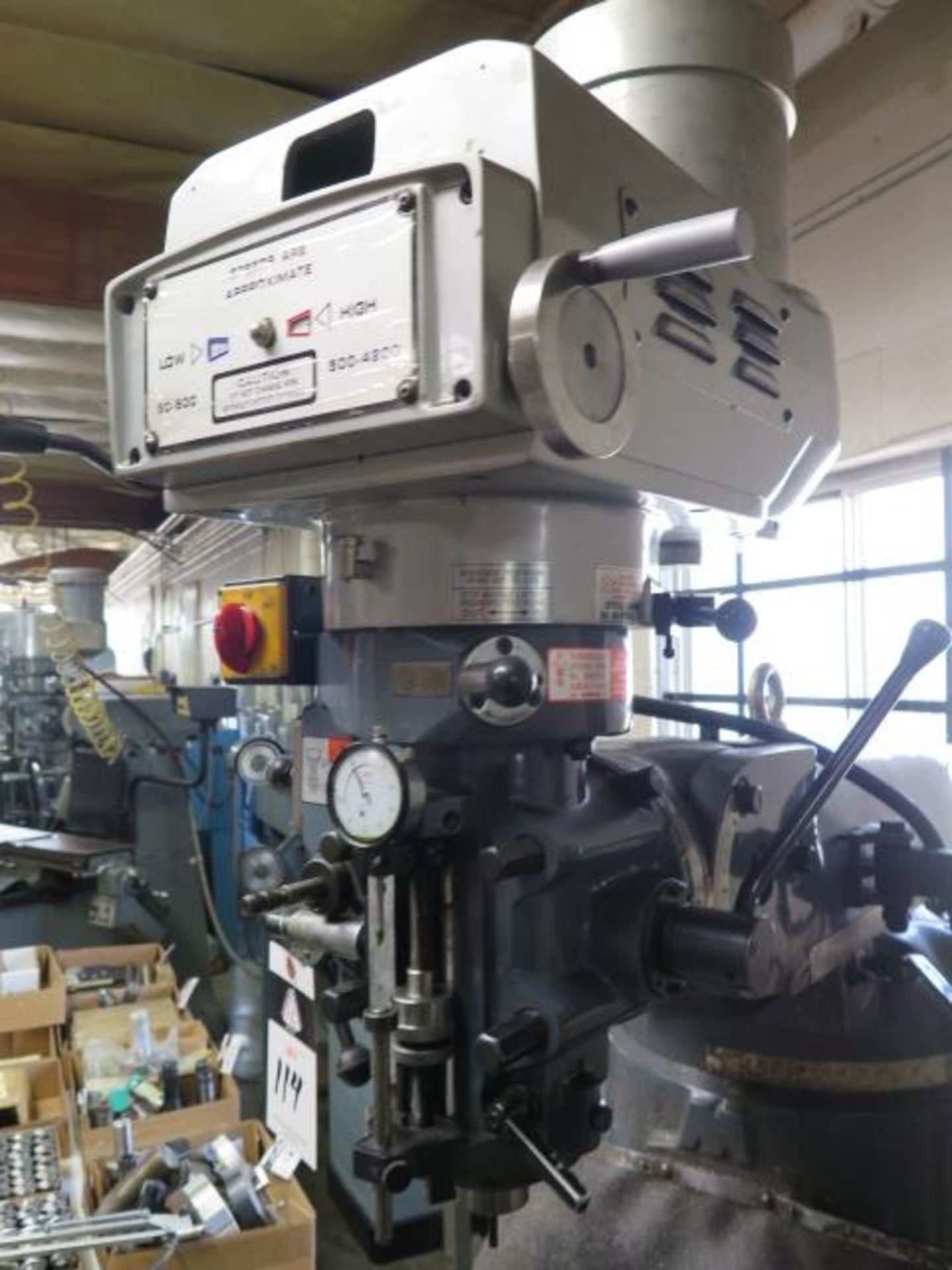 Import Vertical Mill s/n F050909 w/ Contour SDS2MS Prog DRO, 3Hp Motor, 60-4200 Dial, SOLD AS IS - Image 4 of 12