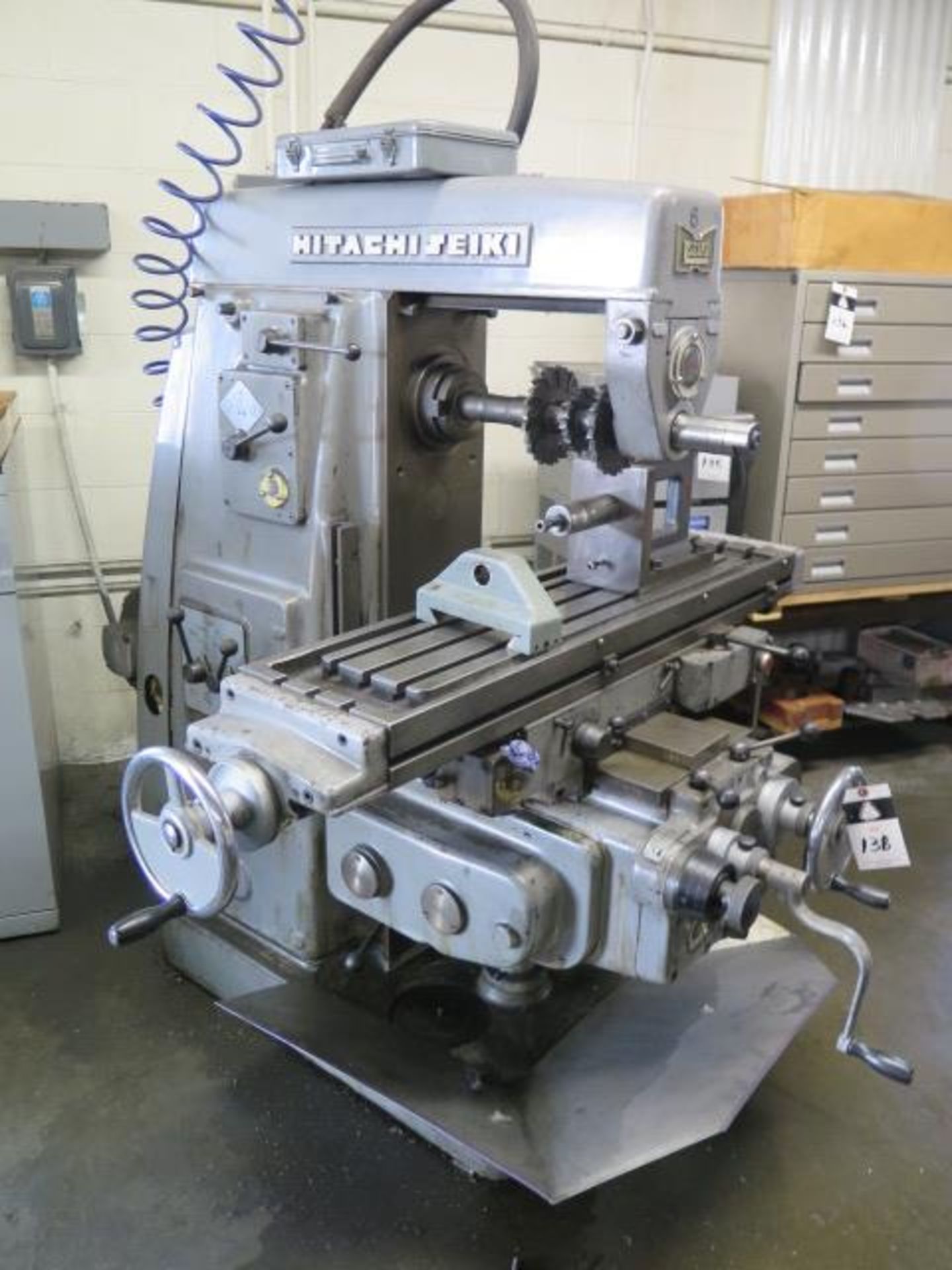 Hitachi Seiki MS-P Horiz Mill s/n N-5075 w/ 60-1800 RPM, 50-Taper Spindle, Power Feeds, SOLD AS IS - Image 2 of 14