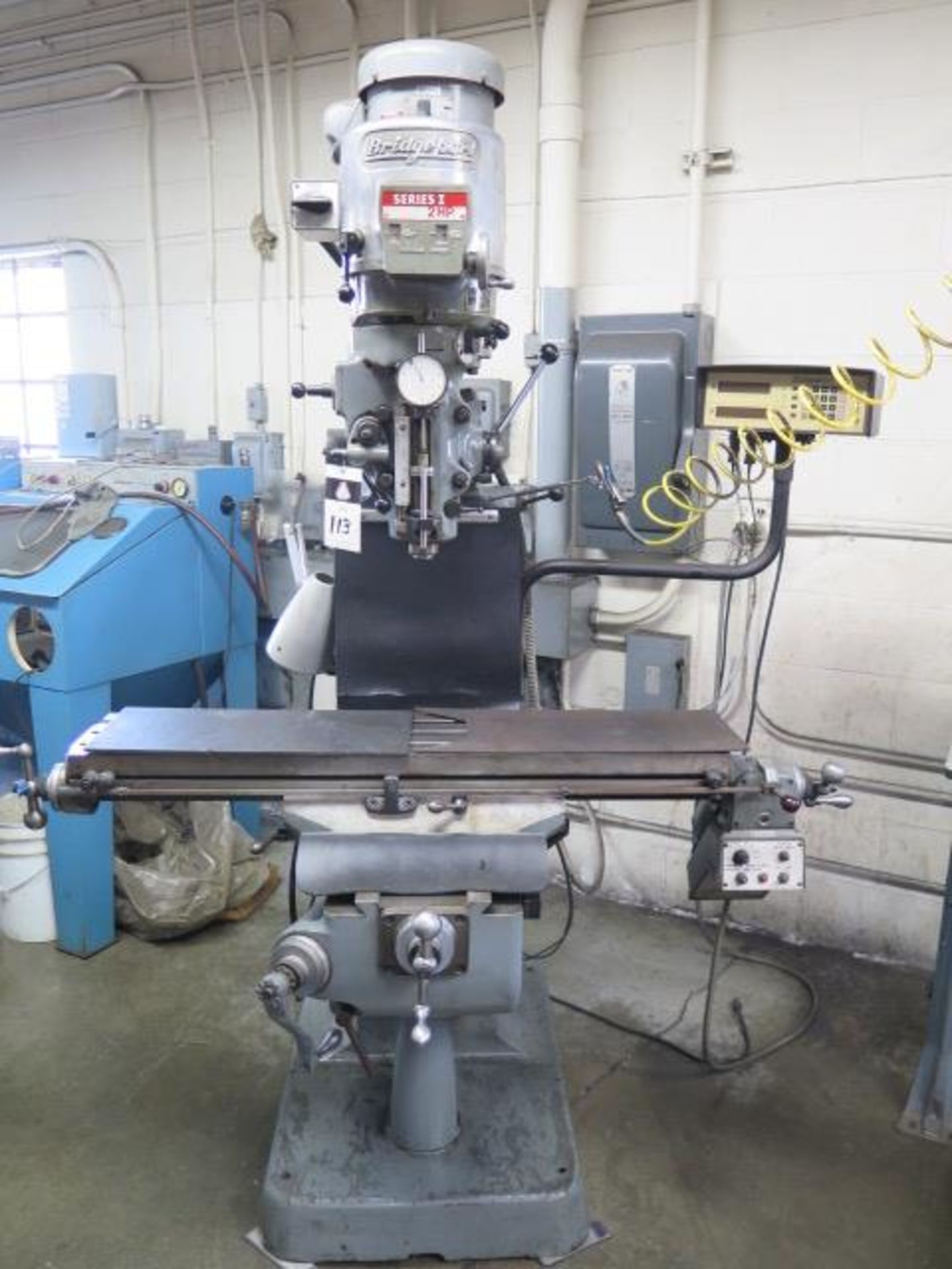 Bridgeport Series 1 - 2Hp Vertical Mill s/n 228845 w/ Bridgeport DRO, 60-4200 Dial RPM, SOLD AS IS