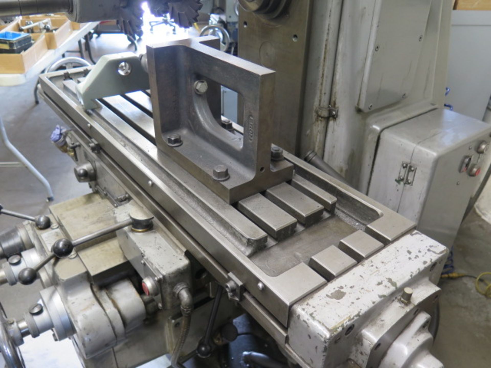 Hitachi Seiki MS-P Horiz Mill s/n N-5075 w/ 60-1800 RPM, 50-Taper Spindle, Power Feeds, SOLD AS IS - Image 8 of 14