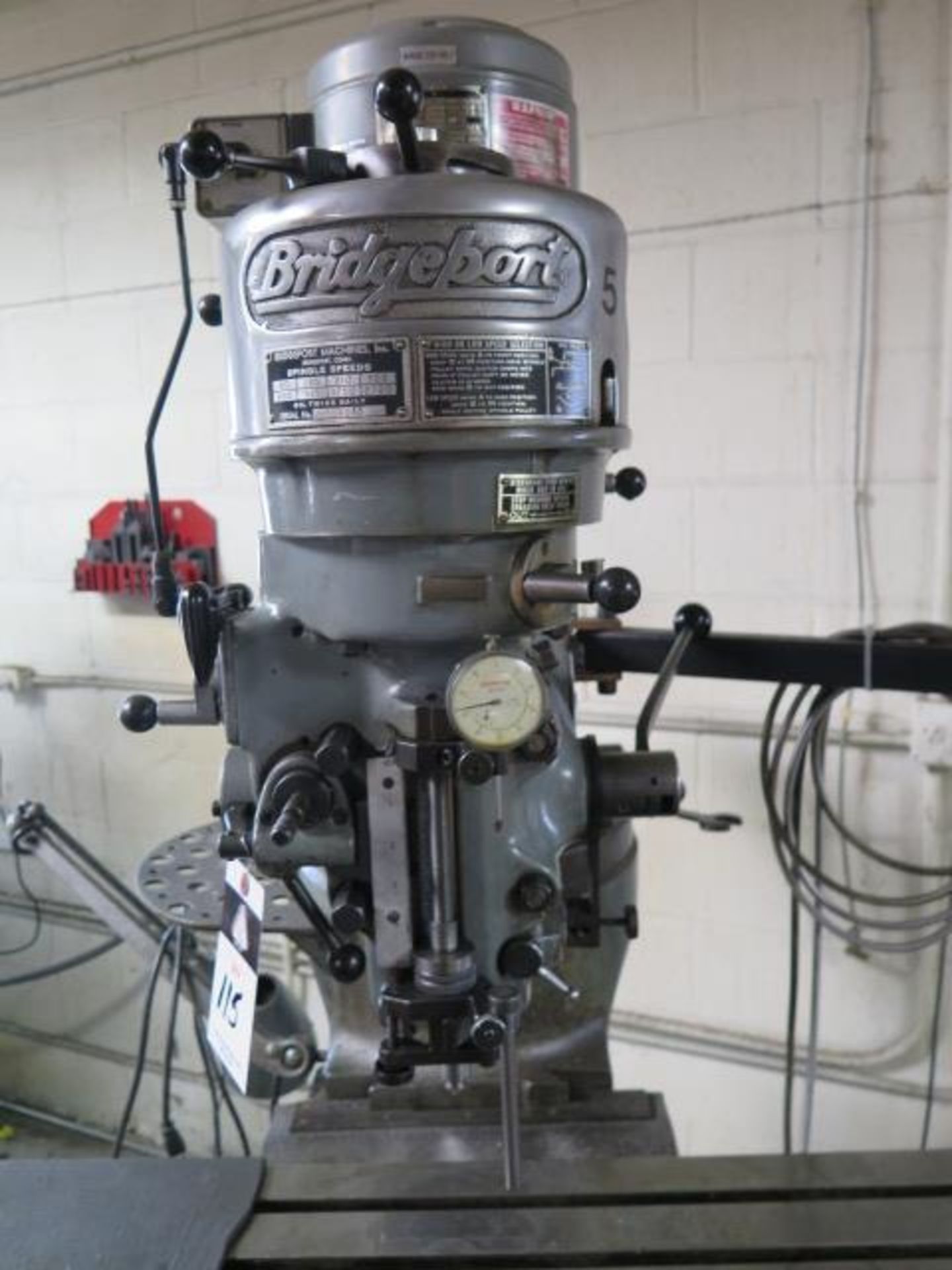 Bridgeport Vertical Mill s/n 160230 w/ Acu-Rite Programmable DRO, 1Hp Motor, 80-2720 RPM, SOLD AS IS - Image 4 of 13