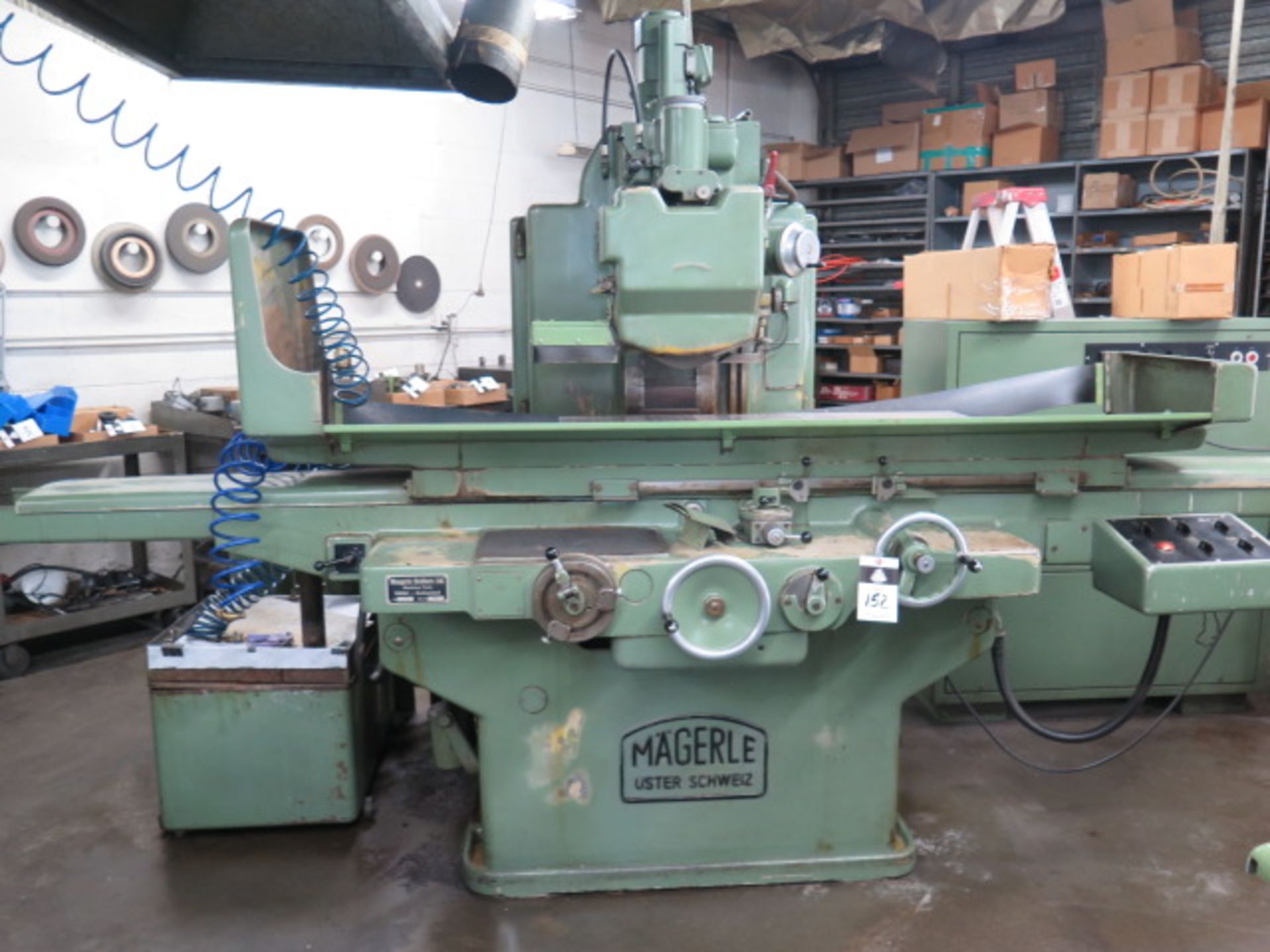 Magerle Type F-10 10" x 39 1/2" Automatic Hudraulic Surface Grinder s/n 585 w/ Magerle Controls,