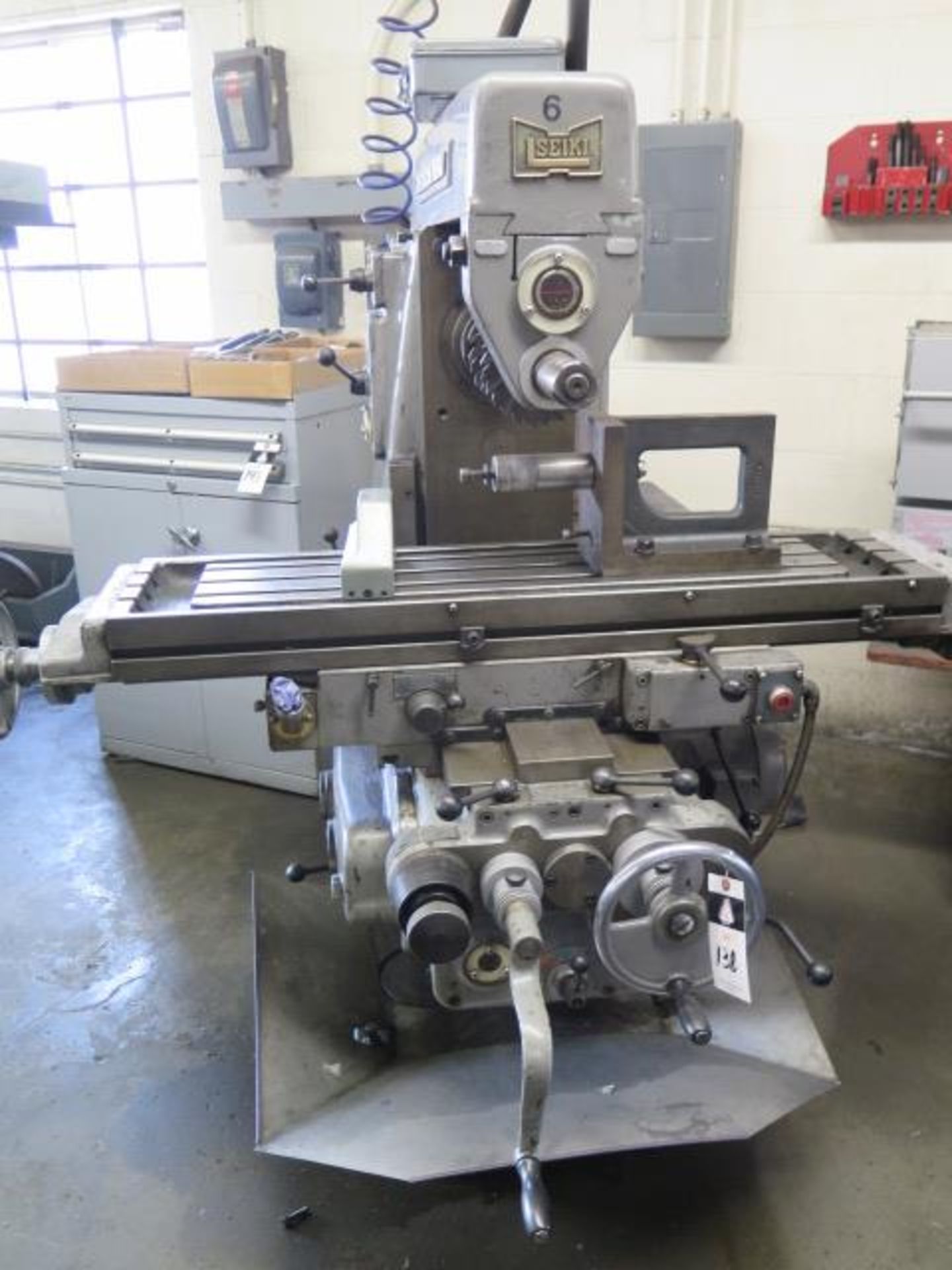 Hitachi Seiki MS-P Horiz Mill s/n N-5075 w/ 60-1800 RPM, 50-Taper Spindle, Power Feeds, SOLD AS IS