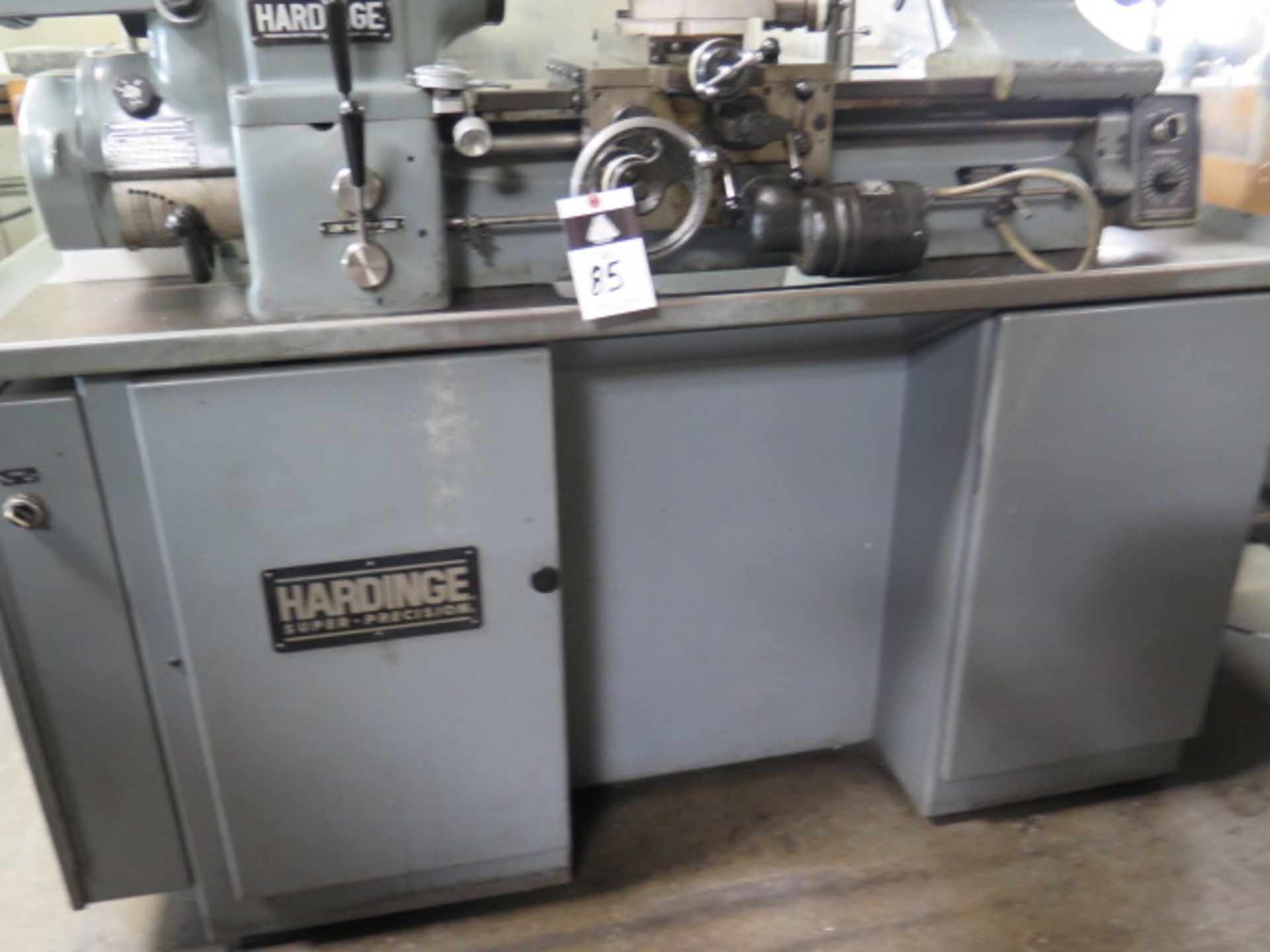 Hardinge HLV-H Wide Bed Tool Room Lathe s/n HLV-H-8708-T w/ 125-3000 RPM, Inch Threading, SOLD AS IS - Image 4 of 18