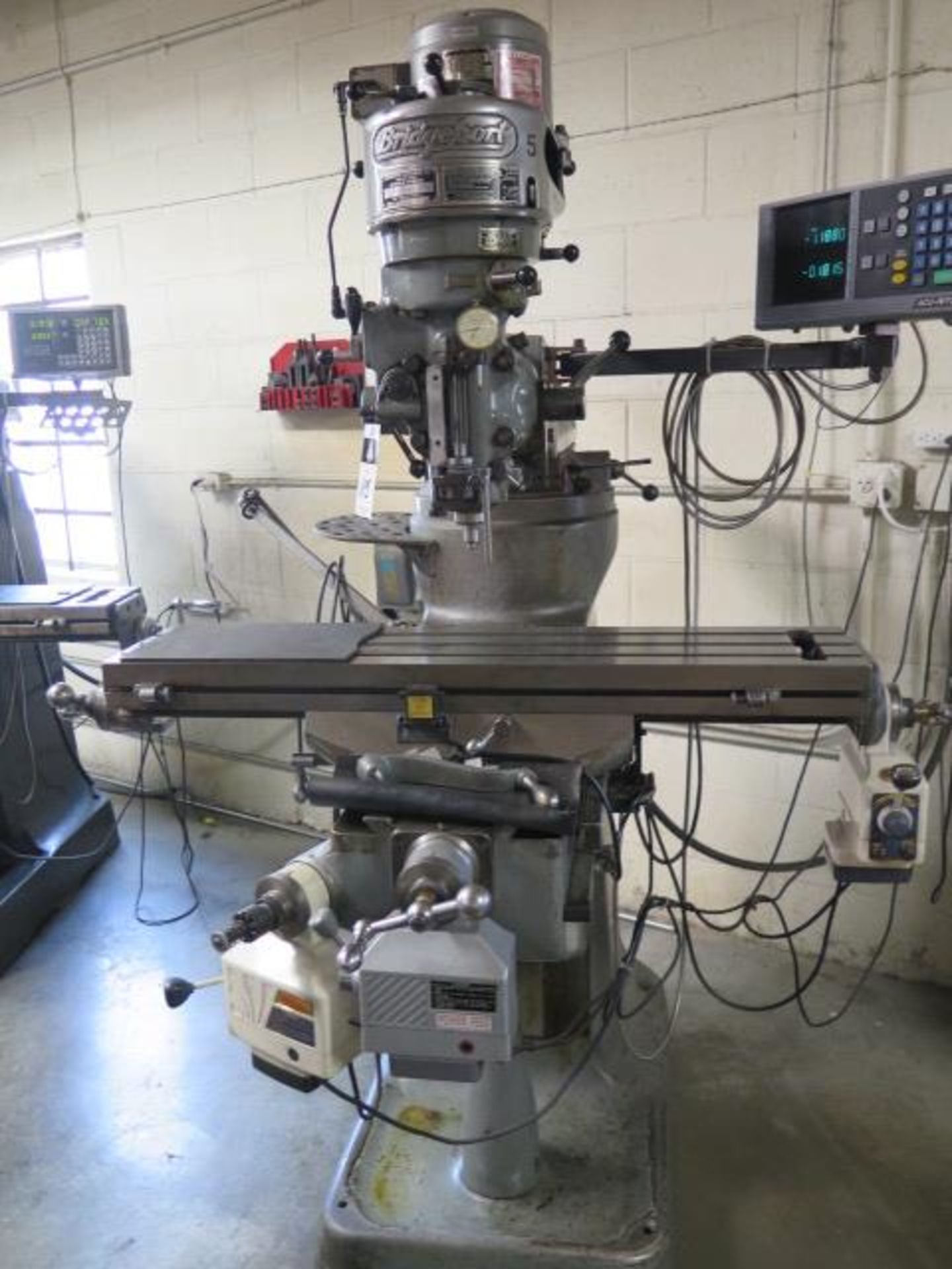 Bridgeport Vertical Mill s/n 160230 w/ Acu-Rite Programmable DRO, 1Hp Motor, 80-2720 RPM, SOLD AS IS - Image 2 of 13