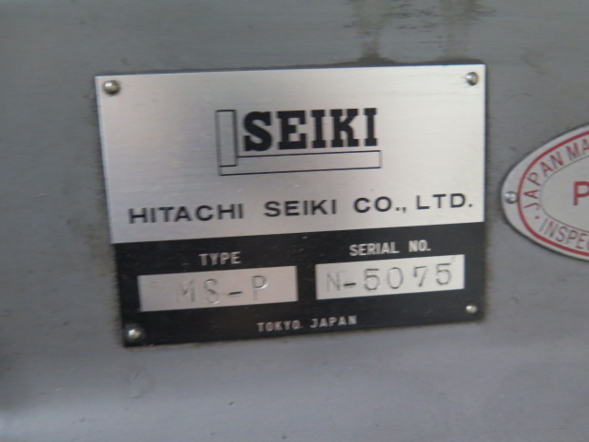 Hitachi Seiki MS-P Horiz Mill s/n N-5075 w/ 60-1800 RPM, 50-Taper Spindle, Power Feeds, SOLD AS IS - Image 14 of 14