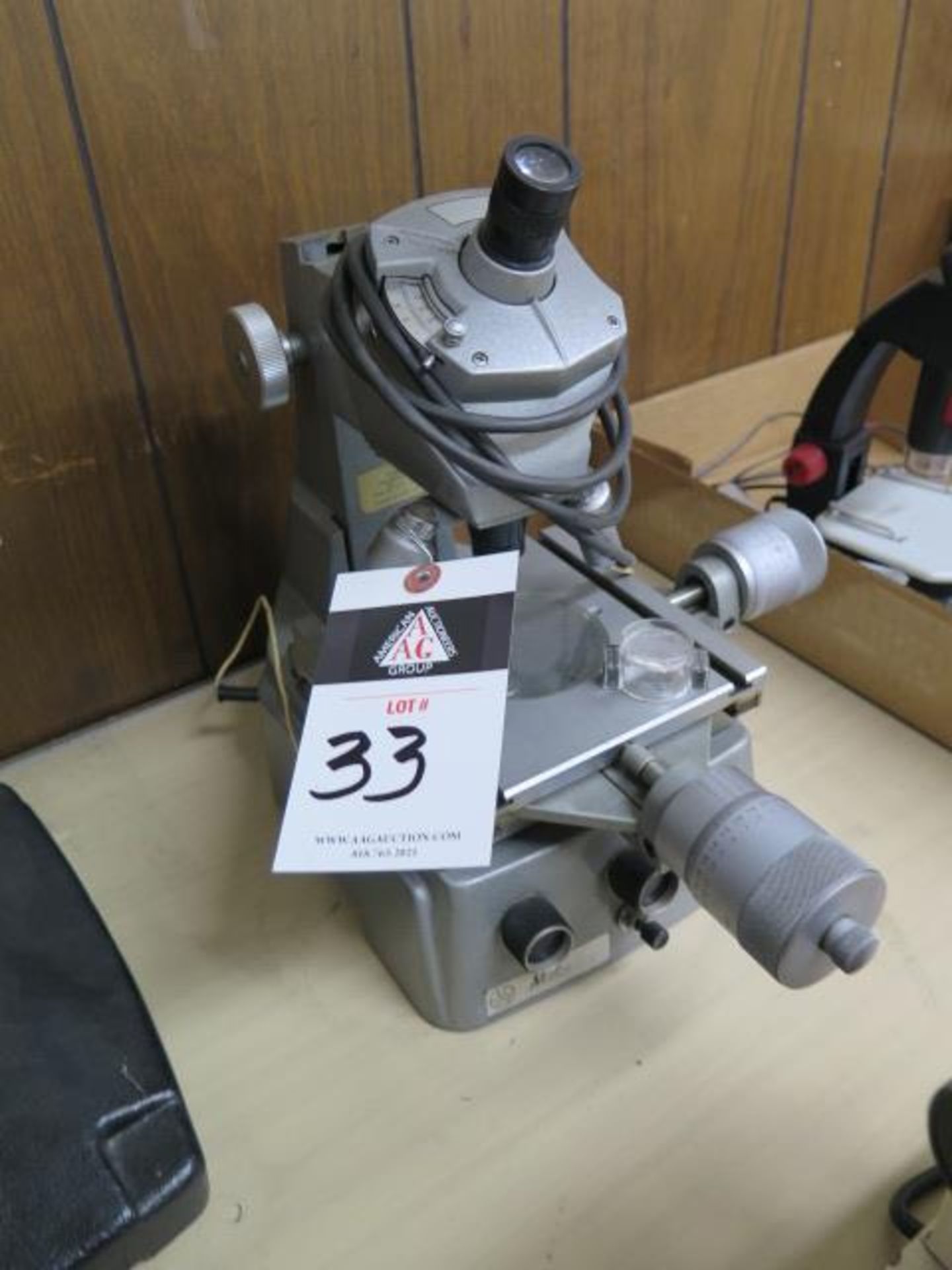 Mitutoyo BI-4 Tool Makers Microscope s/n 4351 w/ Light Source (SOLD AS-IS - NO WARRANTY) - Image 3 of 9