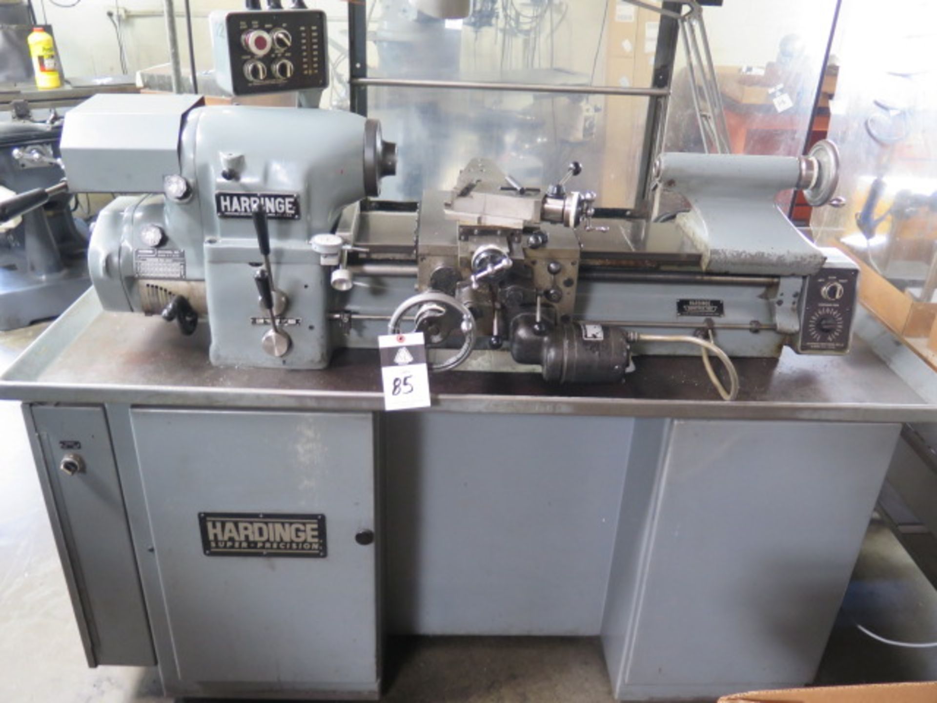 Hardinge HLV-H Wide Bed Tool Room Lathe s/n HLV-H-8708-T w/ 125-3000 RPM, Inch Threading, SOLD AS IS - Image 2 of 18