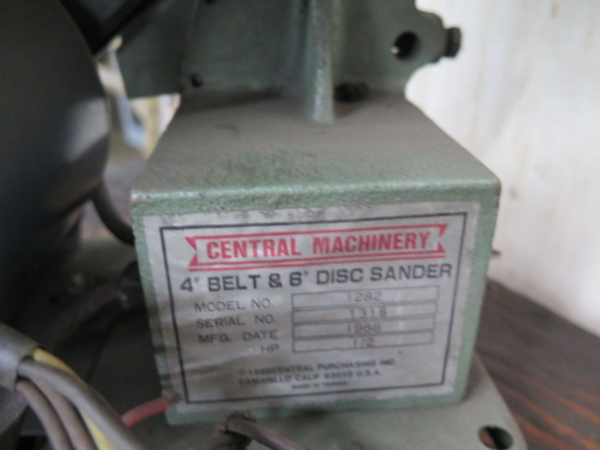 Central Machinery 4" Belt Sander (NEEDS REPAIR) (SOLD AS-IS - NO WARRANTY) - Image 4 of 4