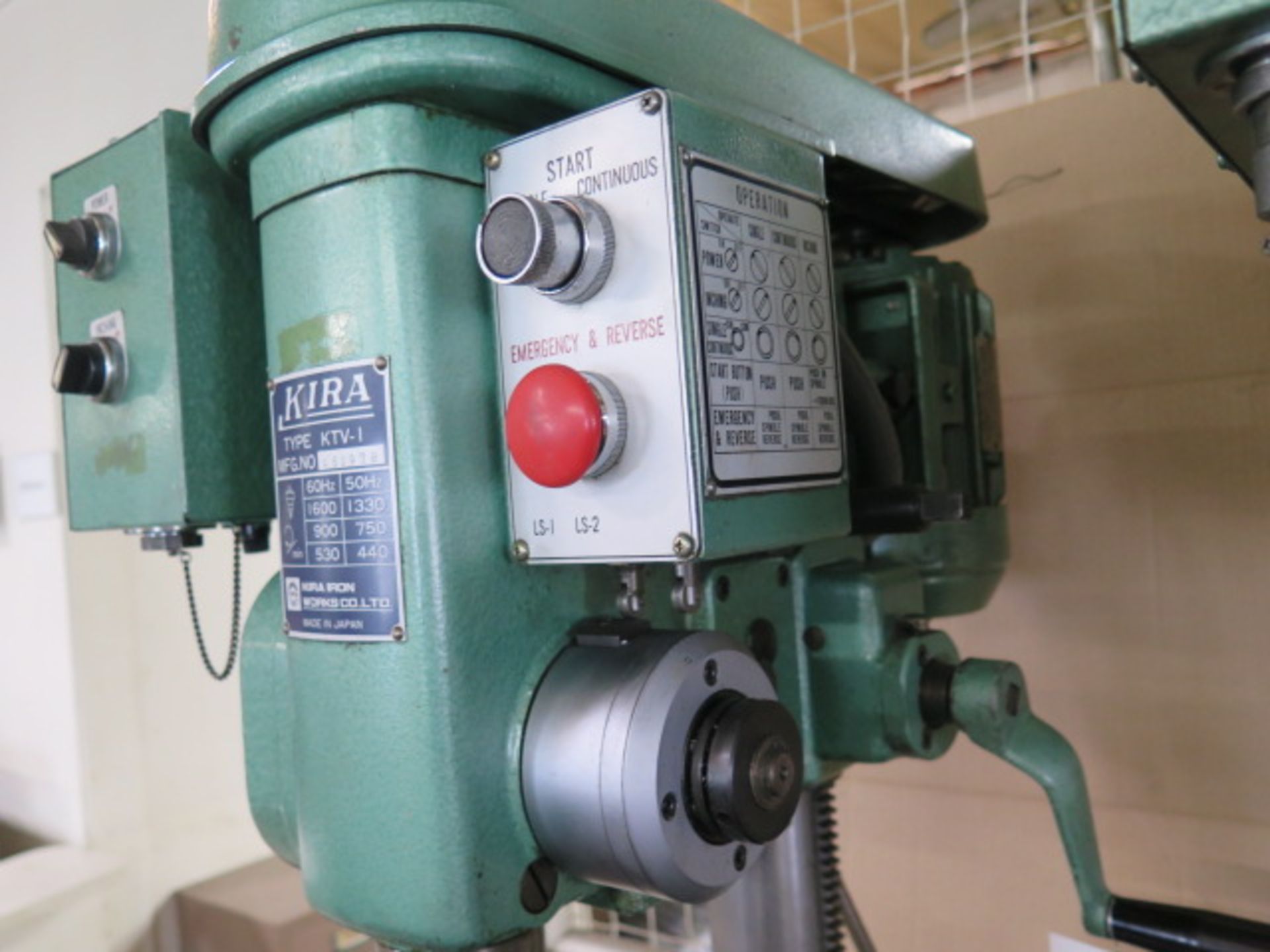 Kira KTV-1 Geared Head Tapping Machine s/n 451978 w/ Gear Sets (SOLD AS-IS - NO WARRANTY) - Image 5 of 7