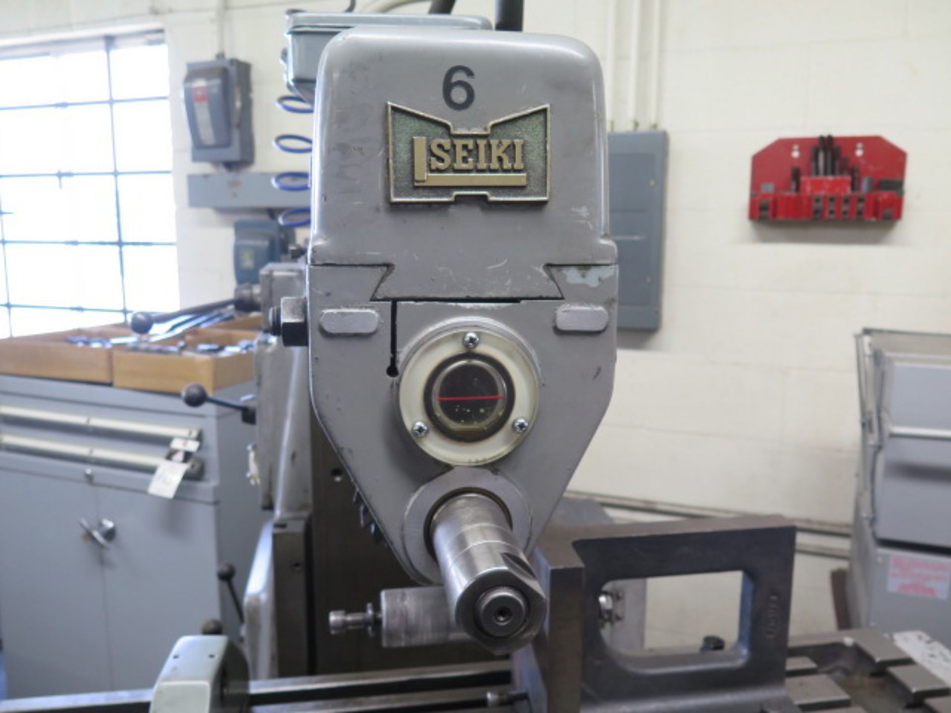 Hitachi Seiki MS-P Horiz Mill s/n N-5075 w/ 60-1800 RPM, 50-Taper Spindle, Power Feeds, SOLD AS IS - Image 7 of 14