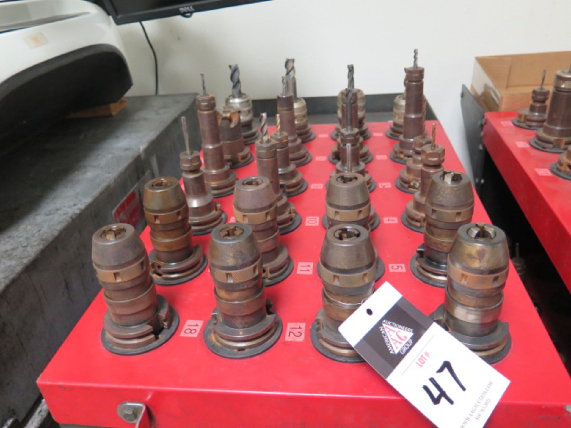 CAT-40 Taper Drill Chucks and Collet Chucks (24) (SOLD AS-IS - NO WARRANTY)