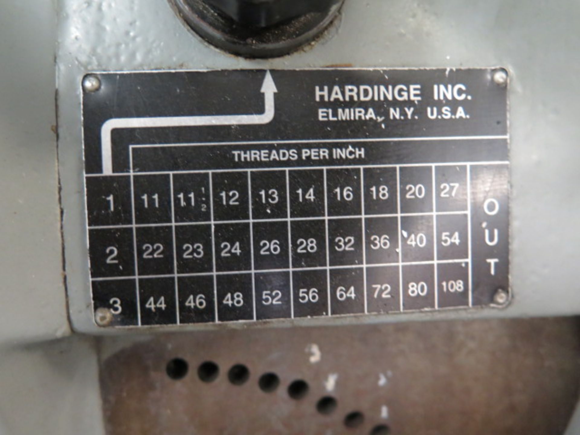 Hardinge HLV-H Wide Bed Tool Room Lathe s/n HLV-H-7583-T w/ Sony LH52 Programmable DRO, SOLD AS IS - Image 8 of 15