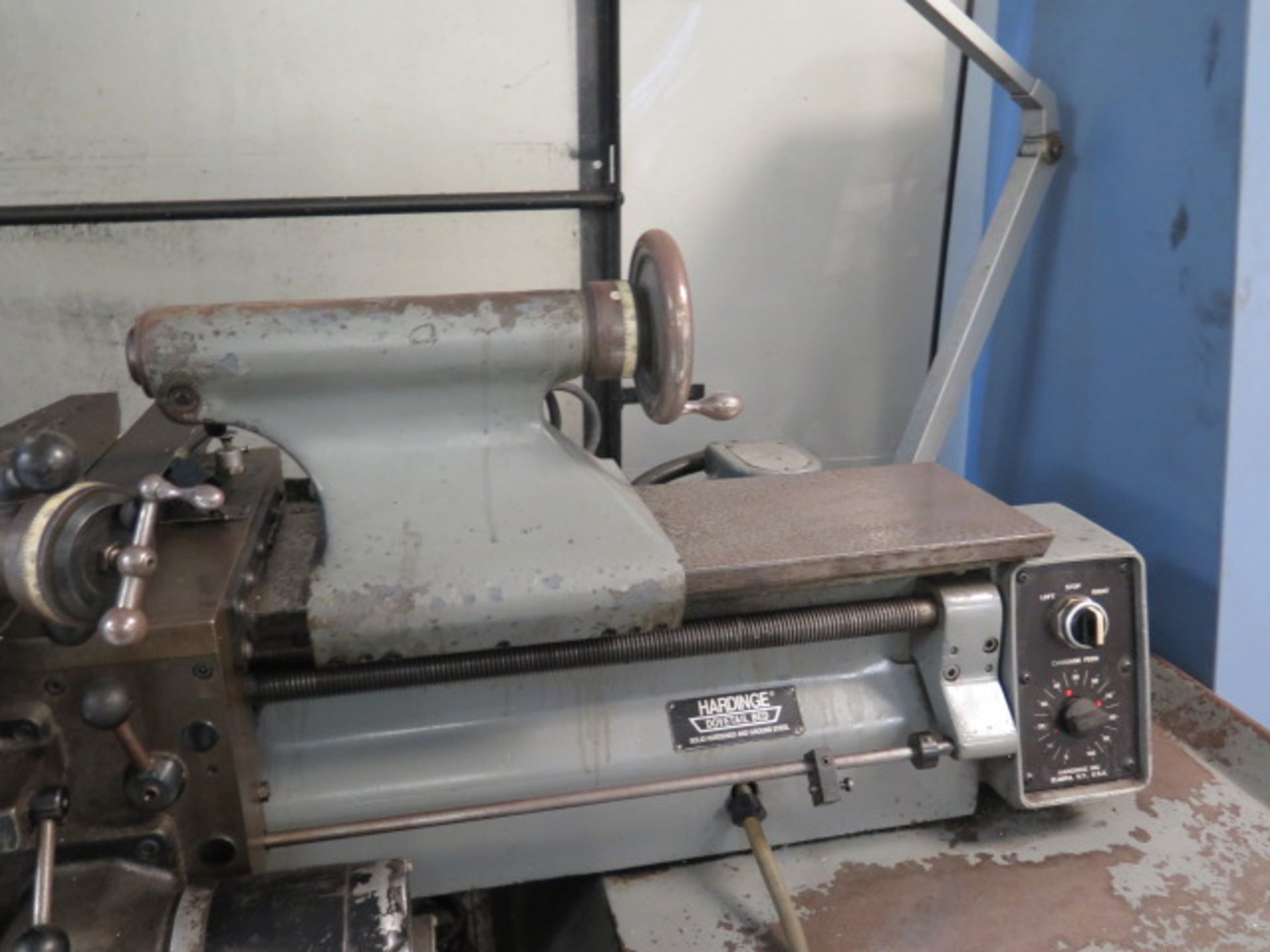 Hardinge HLV-H Wide Bed Tool Room Lathe s/n HLV-H-7583-T w/ Sony LH52 Programmable DRO, SOLD AS IS - Image 12 of 15