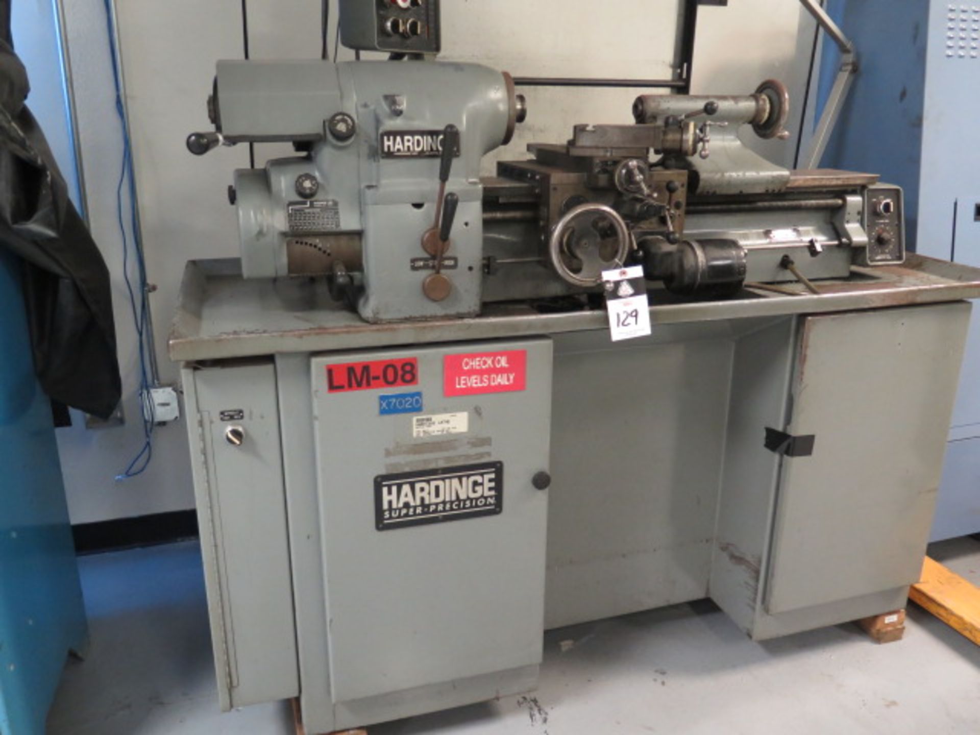 Hardinge HLV-H Wide Bed Tool Room Lathe s/n HLV-H-7583-T w/ Sony LH52 Programmable DRO, SOLD AS IS - Image 2 of 15
