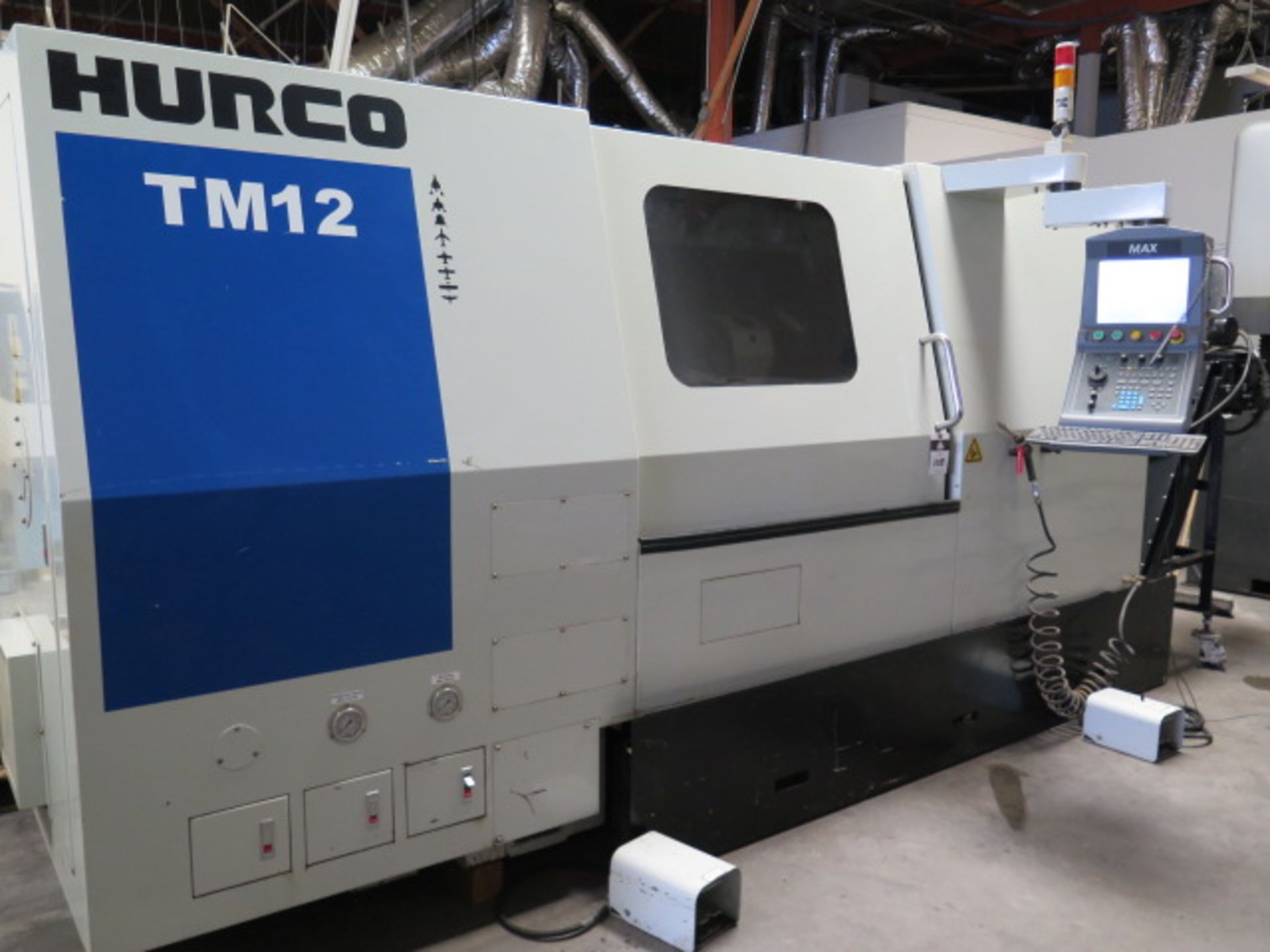 Hurco TM-12 CNC Turning Center s/n T12-11001022AAAH w/ 4.2'' Bar Capacity, Tool Presetter,SOLD AS IS