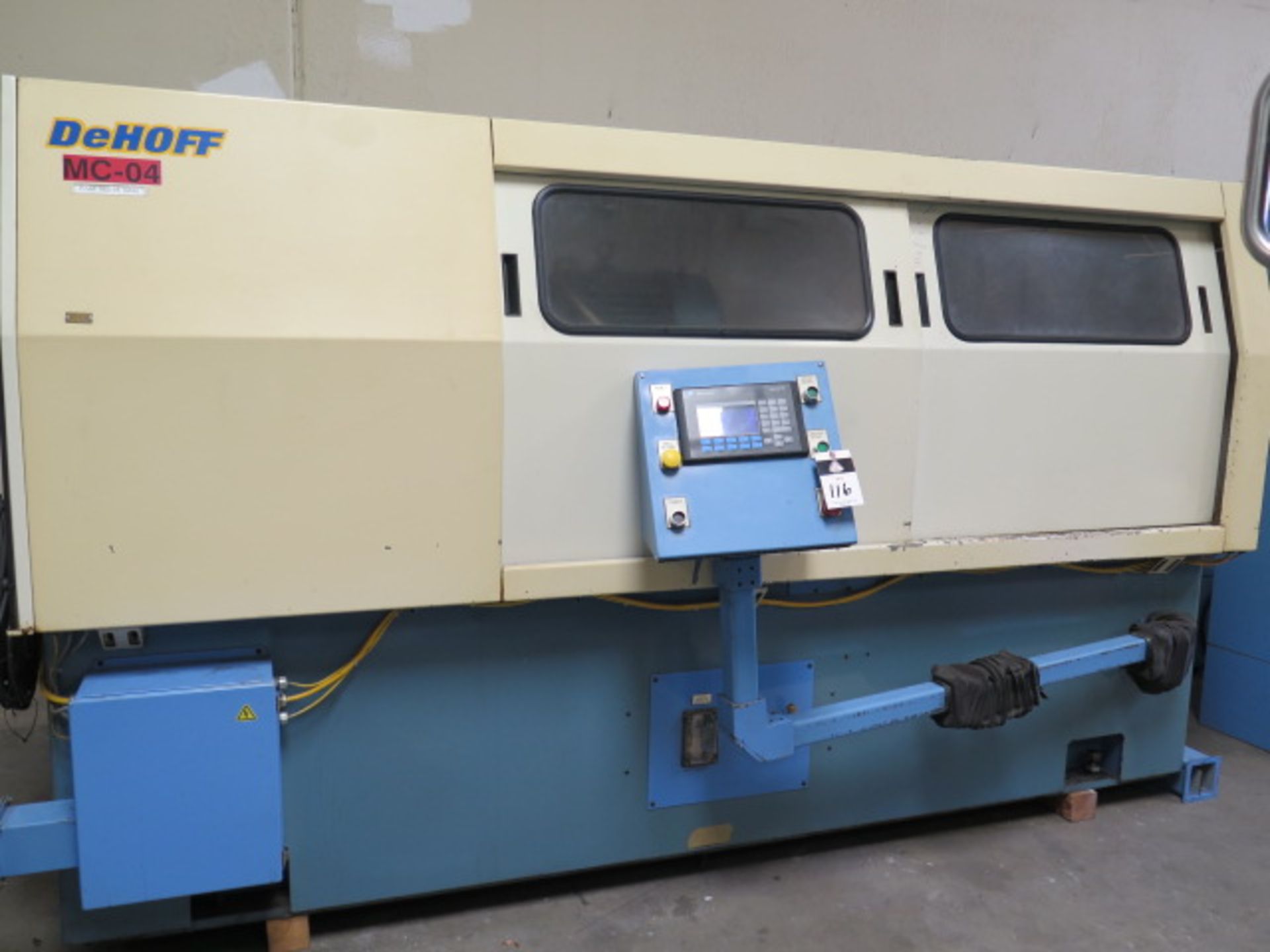 DeHoff 1536 CNC Gun Drilling Machine w/ Allen Bradley PanelView 550 Controls, 12” Jaw, SOLD AS IS