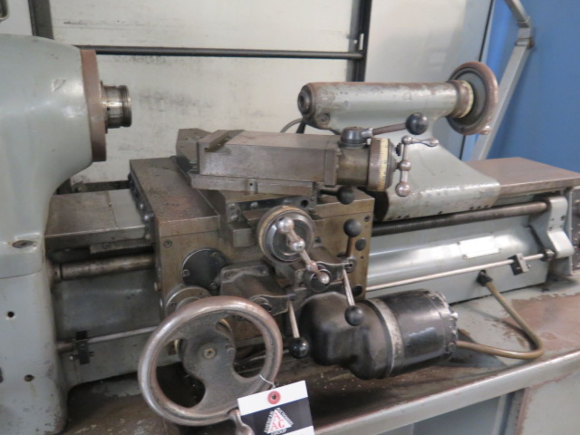 Hardinge HLV-H Wide Bed Tool Room Lathe s/n HLV-H-7583-T w/ Sony LH52 Programmable DRO, SOLD AS IS - Image 11 of 15