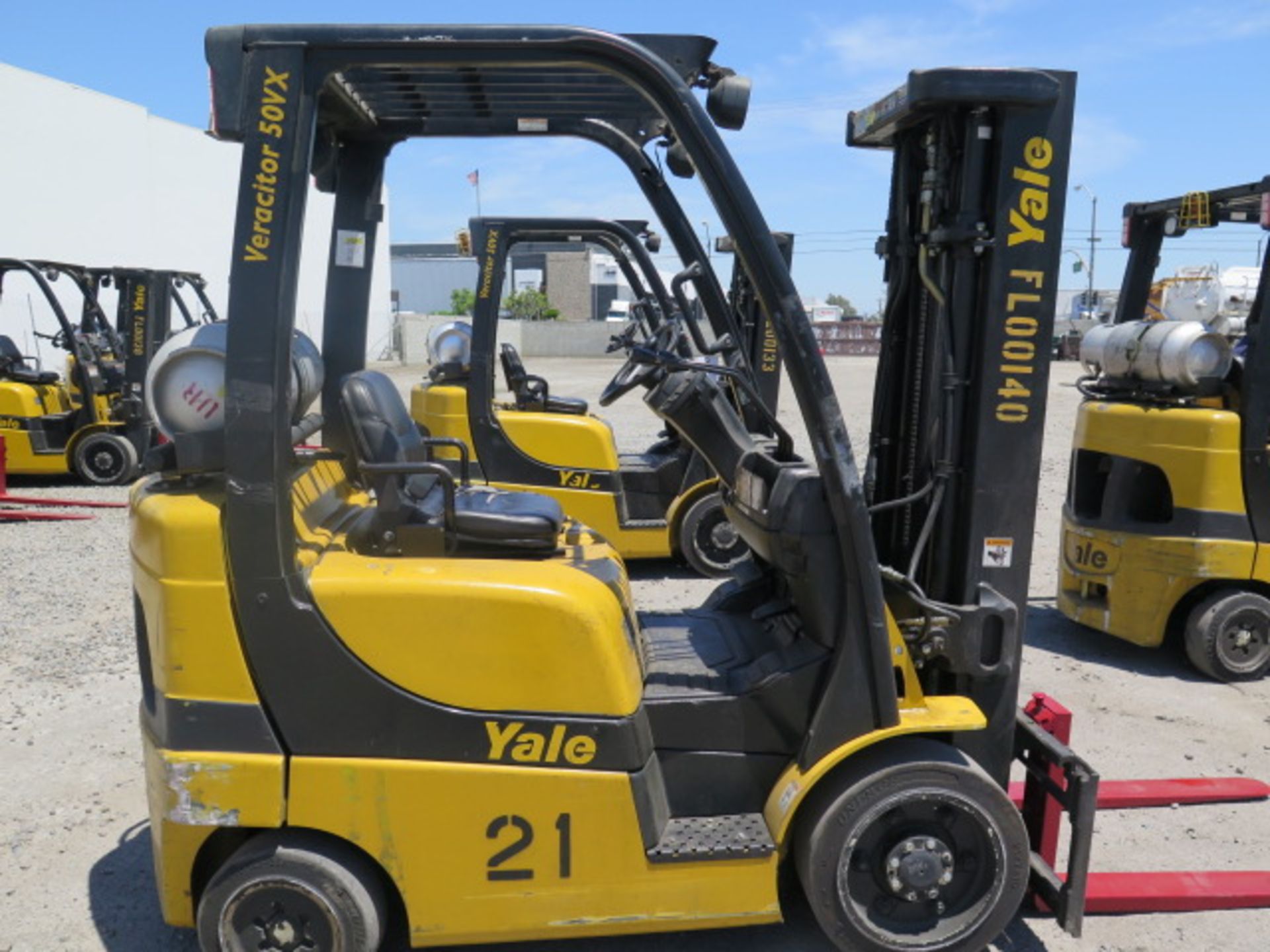 2012 Yale GLC050VXNVSE083 5000 Lb LPG Forklift s/n A910V17195J w/ 3-Stage, 189” Lift, SOLD AS IS - Bild 6 aus 18