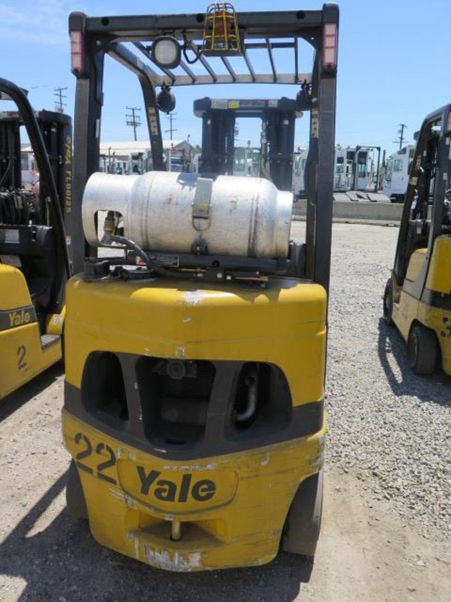 2012 Yale GLC050VXNVSE083 5000 Lb LPG Forklift s/n A910V17193J w/ 3-Stage, SS 189” Lift, SOLD AS IS - Image 10 of 17