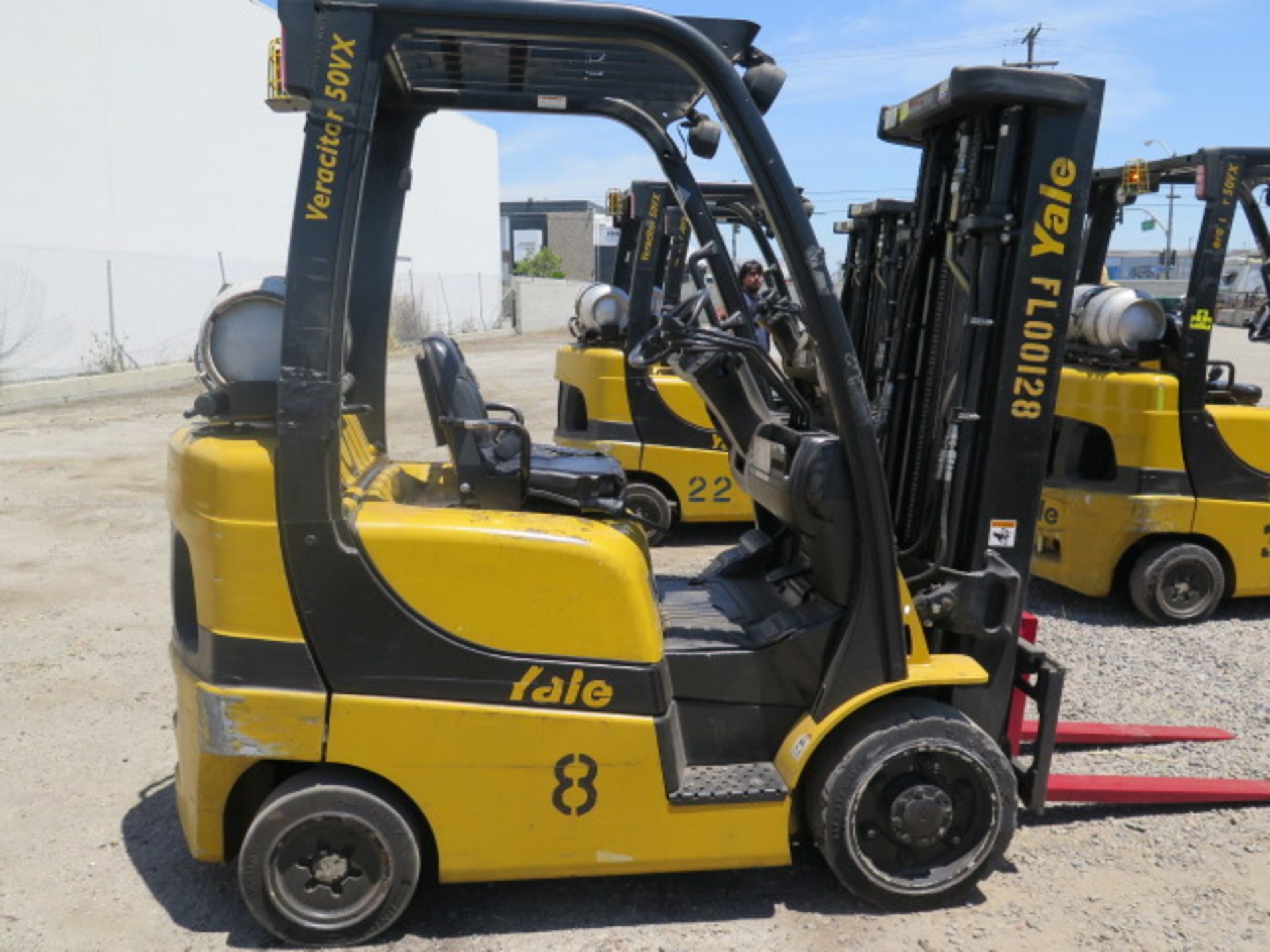 2012 Yale GLC050VXNVSE083 5000 Lb LPG Forklift s/n A910V17105J w/ 3-Stage, SS, 189” Lift, SOLD AS IS - Image 8 of 19