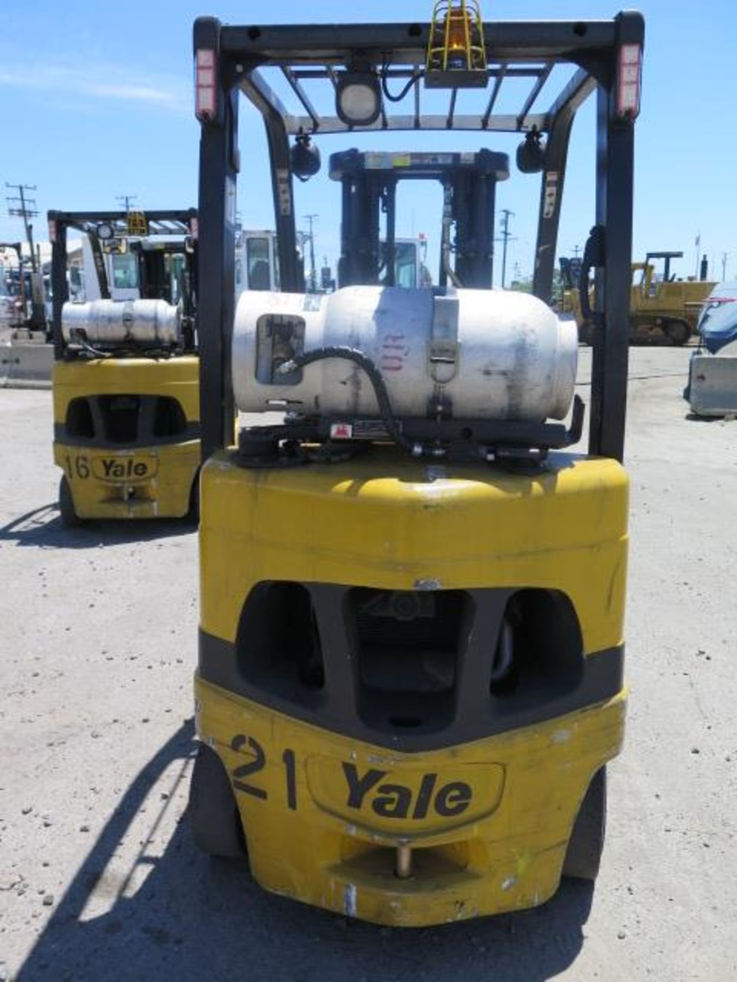 2012 Yale GLC050VXNVSE083 5000 Lb LPG Forklift s/n A910V17195J w/ 3-Stage, 189” Lift, SOLD AS IS - Bild 9 aus 18