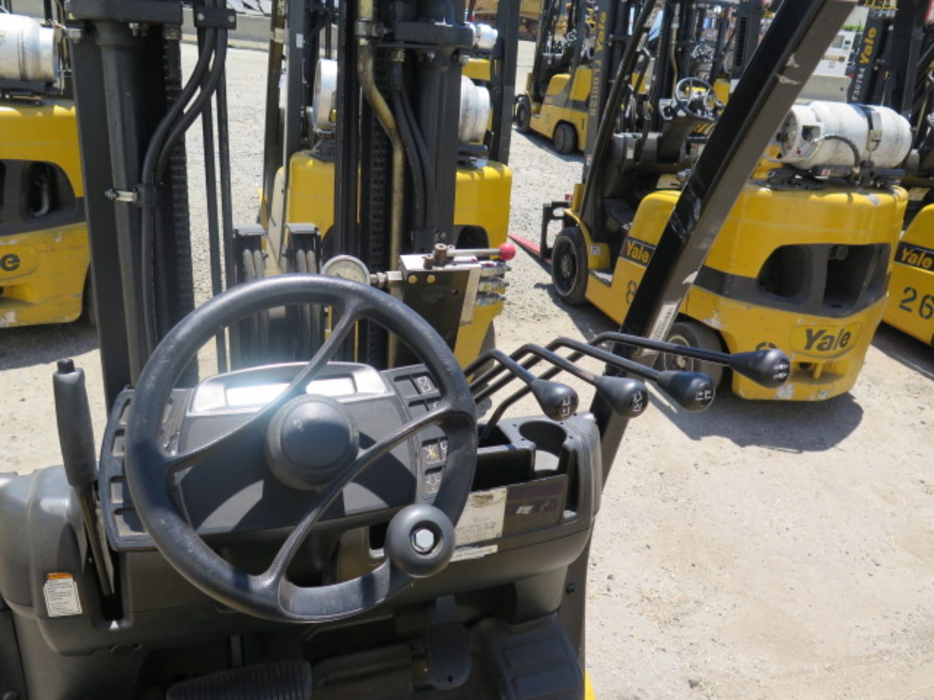 2012 Yale GLC050VXNVSE083 5000 Lb LPG Forklift s/n A910V17093J w/ 3-Stage, SS, 189” Lift, SOLD AS IS - Bild 13 aus 20