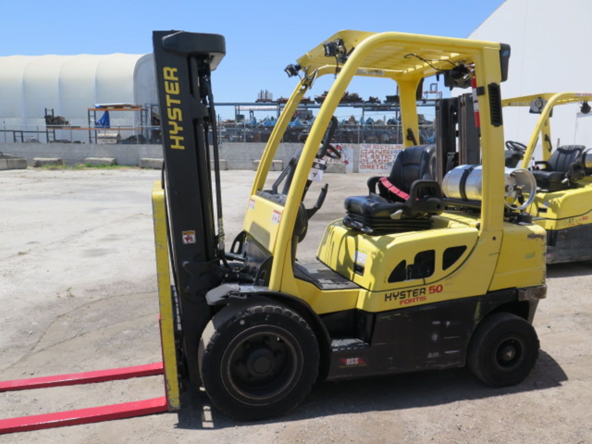 2018 Hyster H50FT 5000 Lb LPG Forklift s/n P177V06250 w/ 3-Stage, 189” Lift, Side Shift, SOLD AS IS