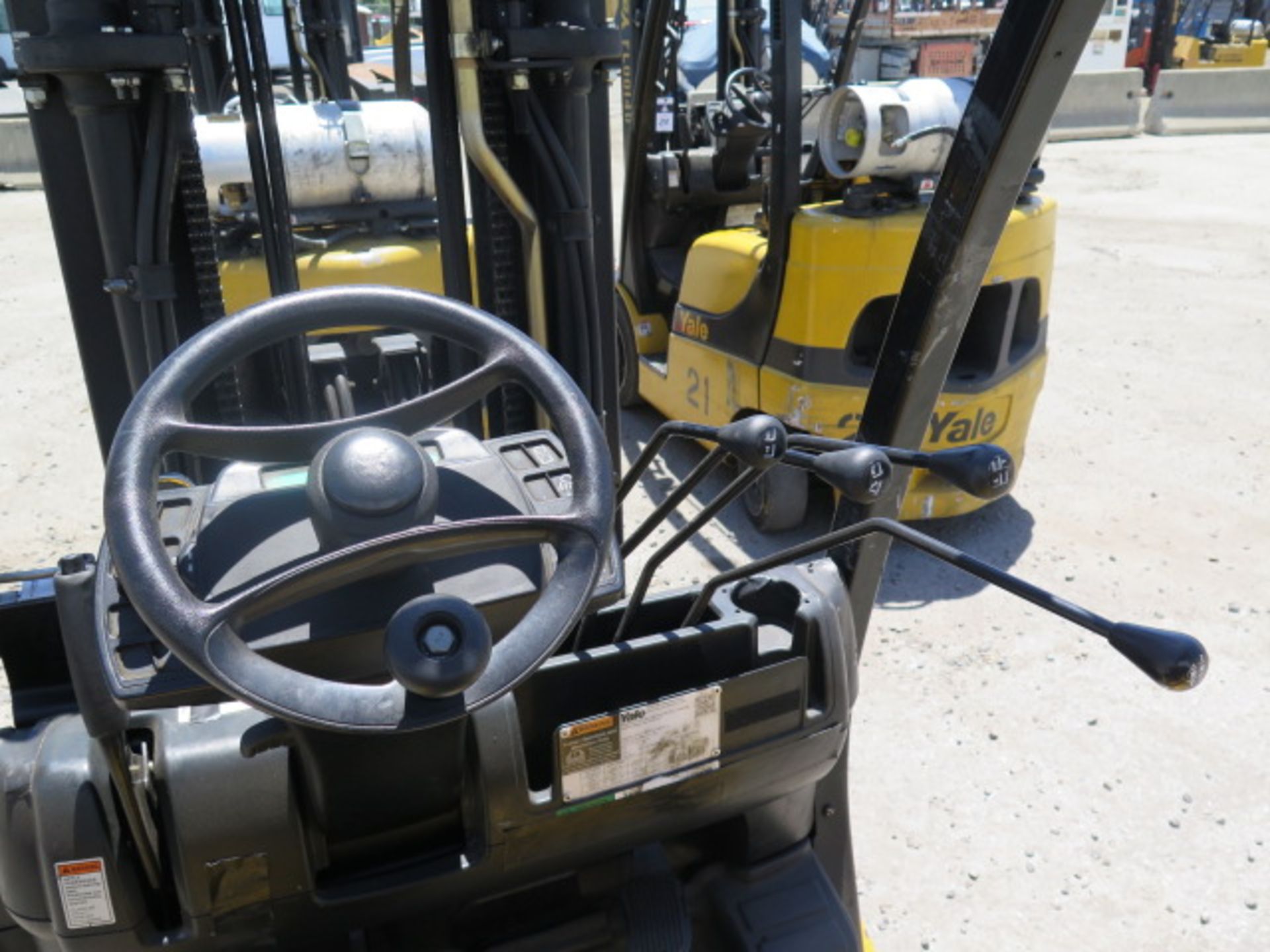 2009 Yale GLC050VXNVSE083 5000 Lb LPG Forklift s/n A910V11770E w/ 3-Stage, 189” Lift, SS, SOLD AS IS - Bild 14 aus 21