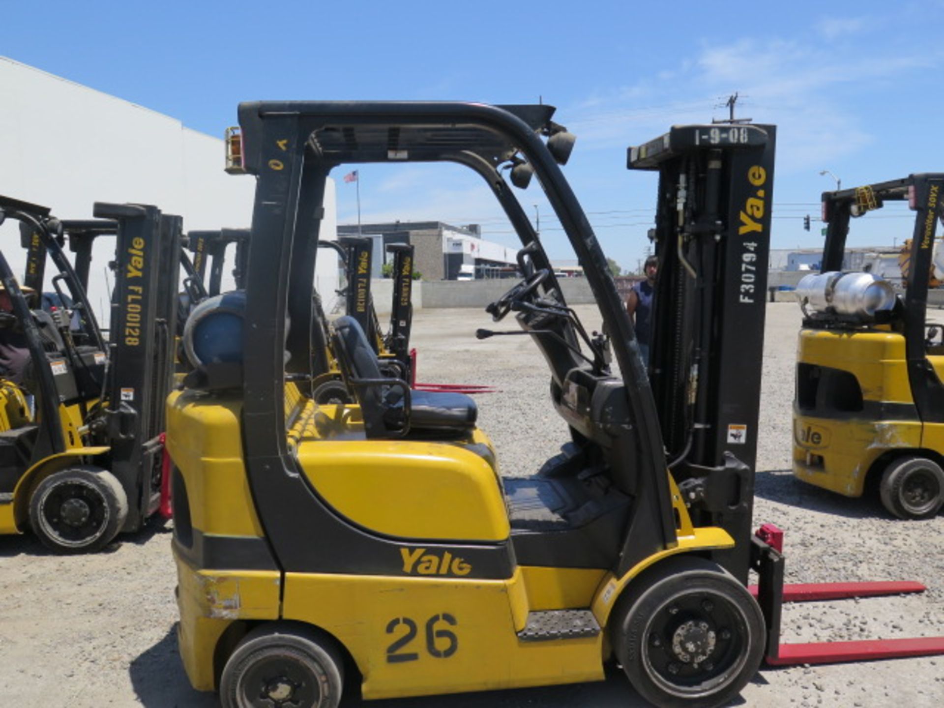 2009 Yale GLC050VXNVSE083 5000 Lb LPG Forklift s/n A910V11770E w/ 3-Stage, 189” Lift, SS, SOLD AS IS - Image 9 of 21