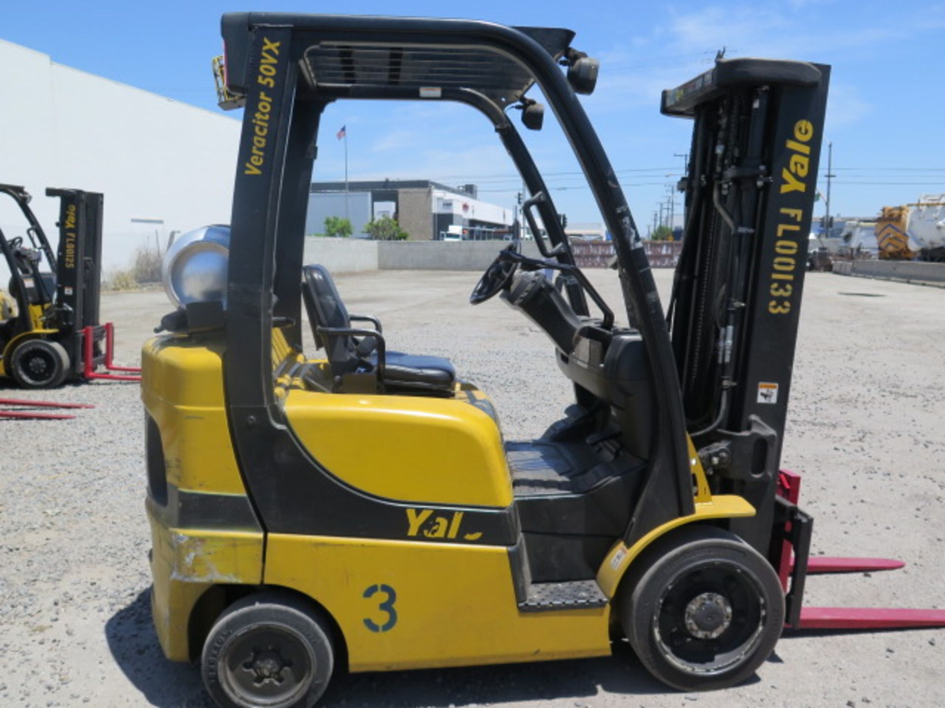 2012 Yale GLC050VXNVSE083 5000 Lb LPG Forklift s/n A910V17099J w/ 3-Stage, SS, 189” Lift, SOLD AS IS - Bild 6 aus 18