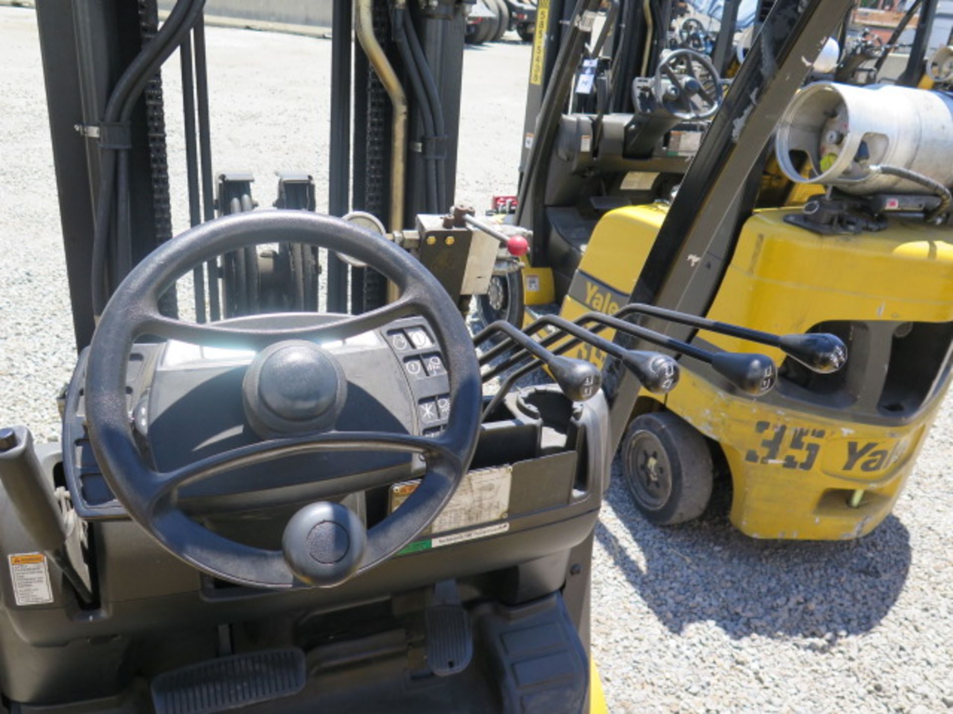 2012 Yale GLC050VXNVSE083 5000 Lb LPG Forklift s/n A910V17193J w/ 3-Stage, SS 189” Lift, SOLD AS IS - Image 12 of 17