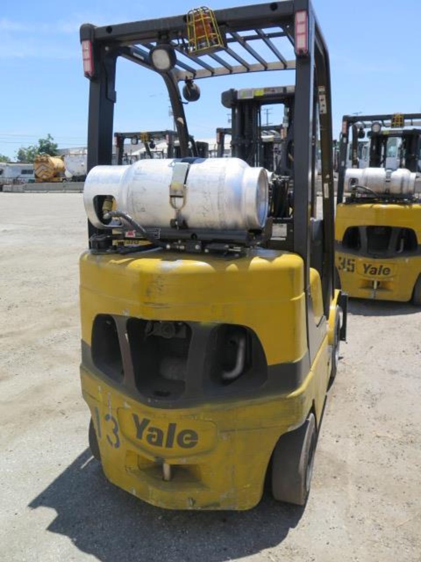 2012 Yale GLC050VXNVSE083 5000 Lb LPG Forklift s/n A910V17093J w/ 3-Stage, SS, 189” Lift, SOLD AS IS - Image 10 of 20