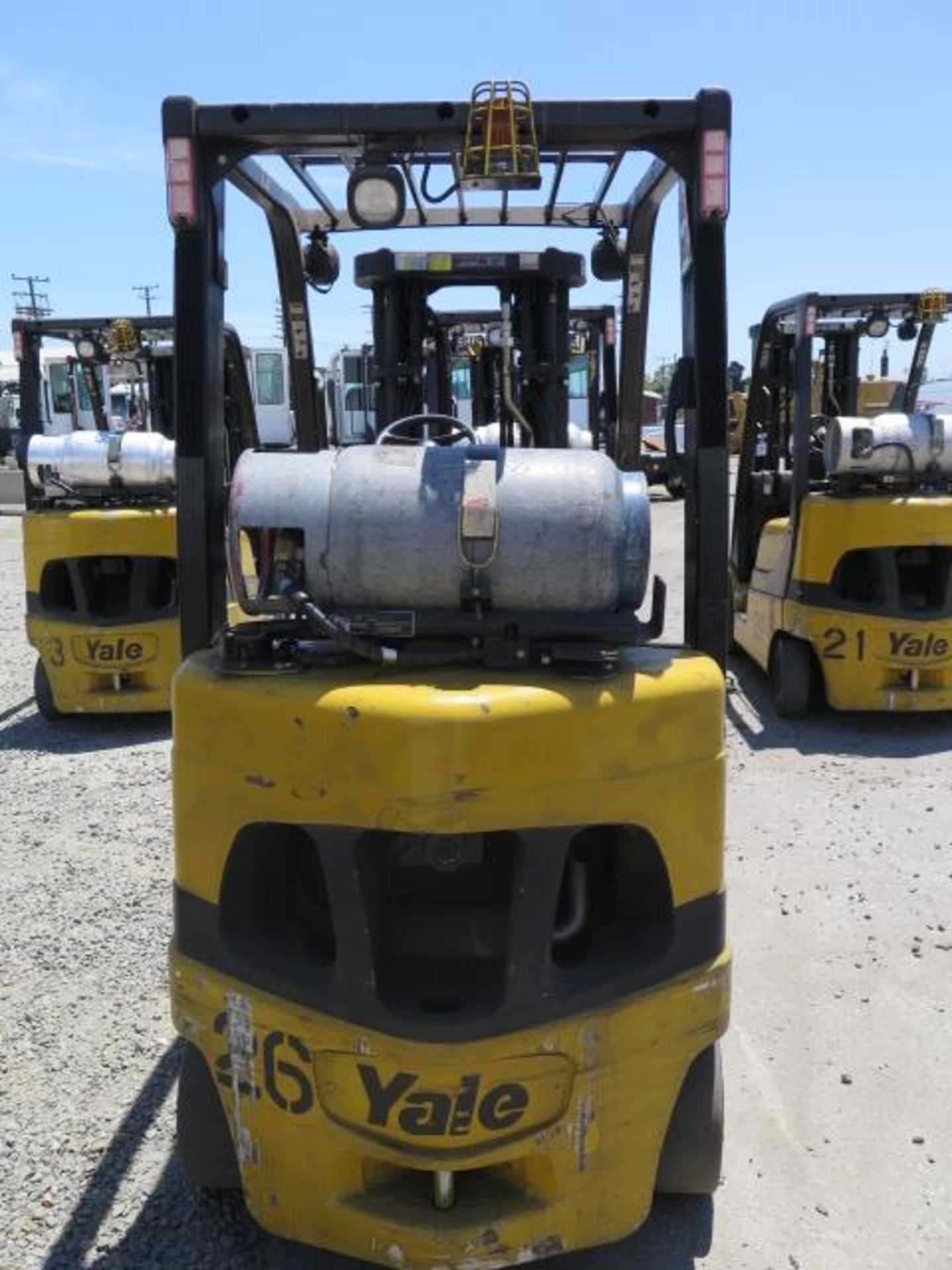 2009 Yale GLC050VXNVSE083 5000 Lb LPG Forklift s/n A910V11770E w/ 3-Stage, 189” Lift, SS, SOLD AS IS - Image 10 of 21