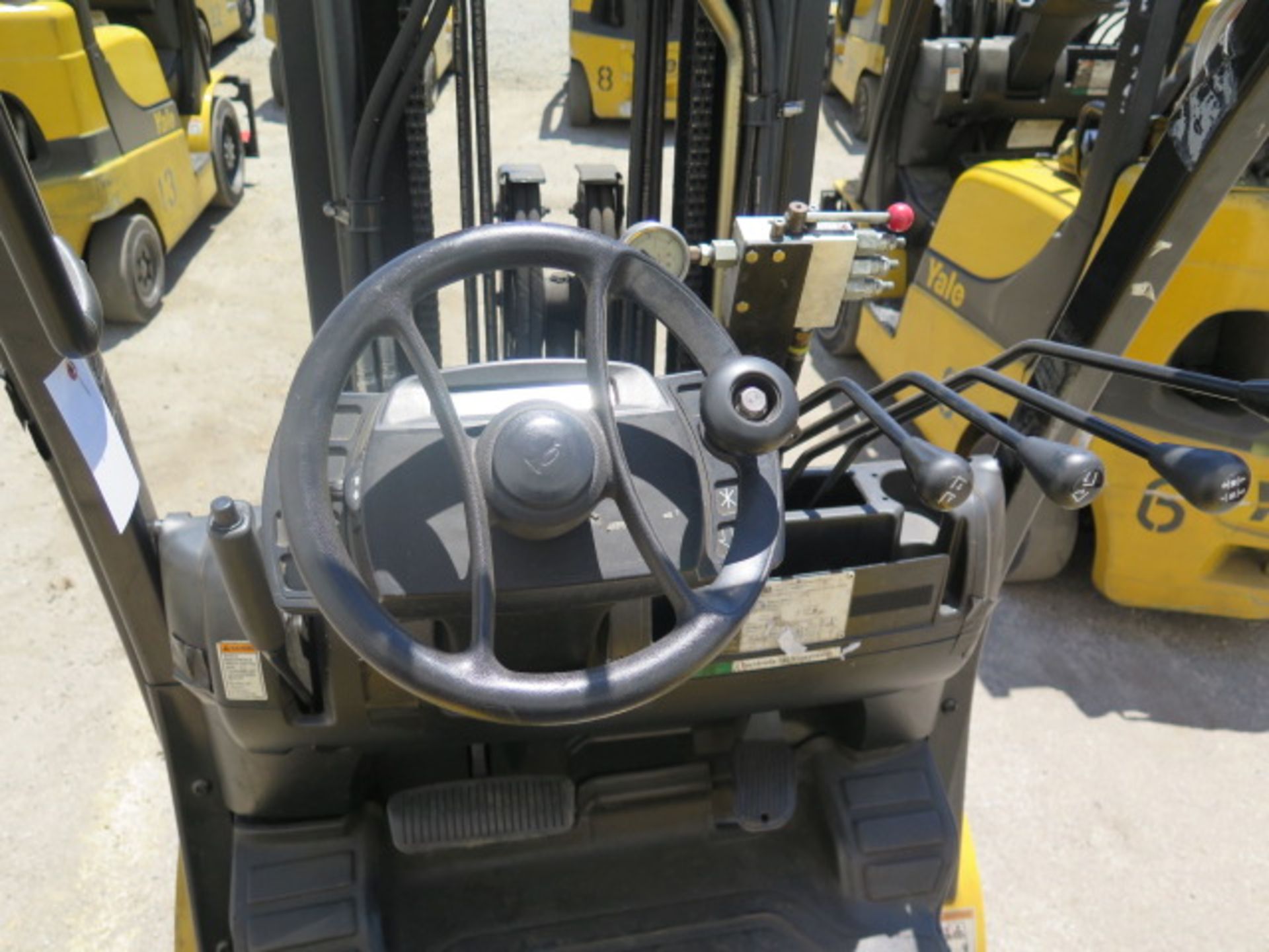 2012 Yale GLC050VXNVSE083 5000 Lb LPG Forklift s/n A910V17191J w/ 3-Stage,SS, 189” Lift, SOLD AS IS - Bild 14 aus 20