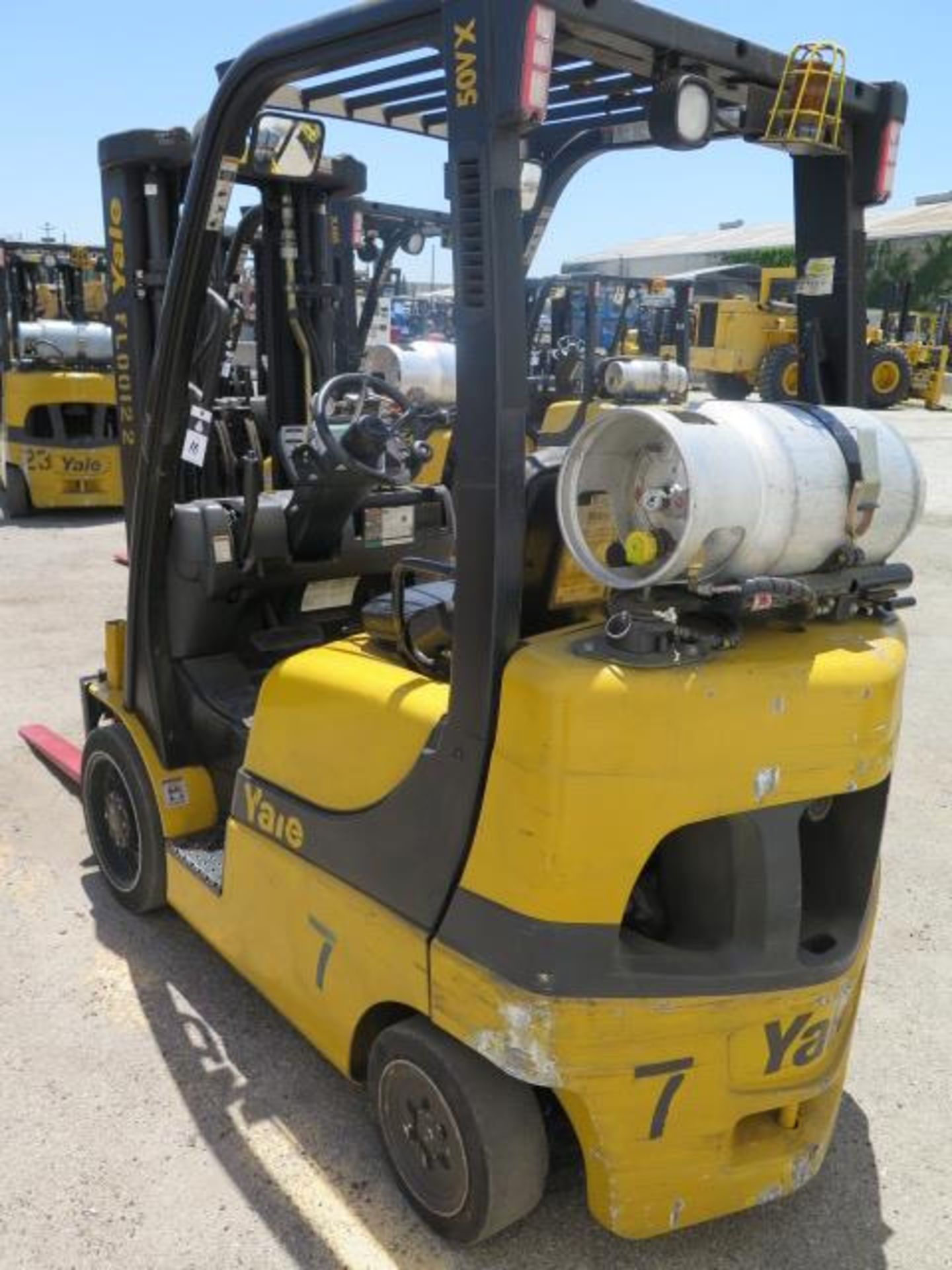 2012 Yale GLC050VXNVSE083 5000 Lb LPG Forklift s/n A910V17091J w/ 3-Stage, SS,189” Lift, SOLD AS IS - Image 10 of 20