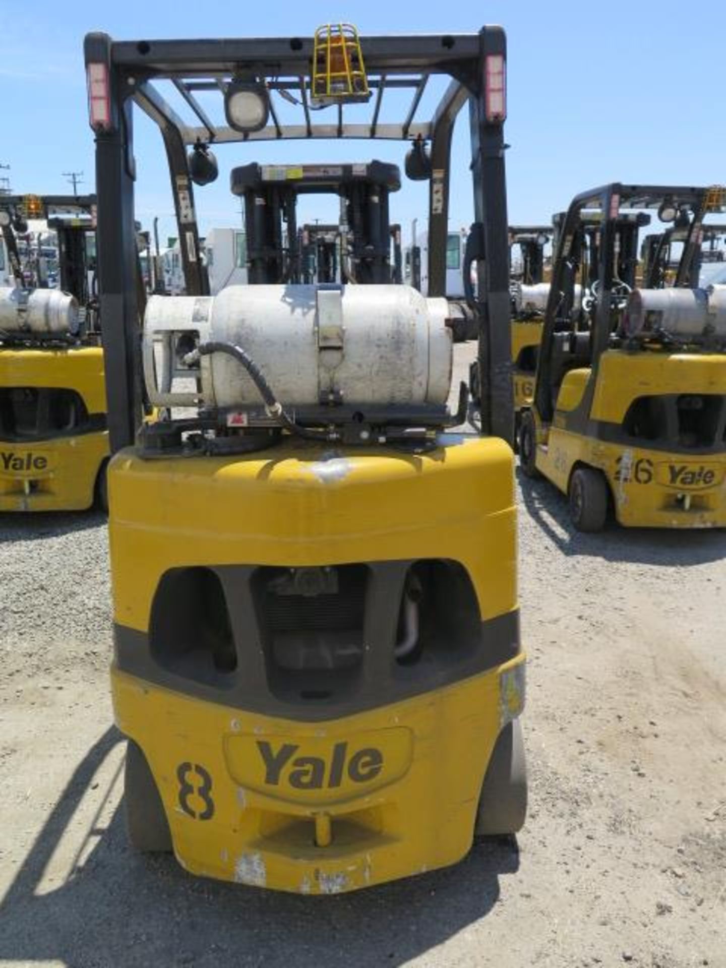 2012 Yale GLC050VXNVSE083 5000 Lb LPG Forklift s/n A910V17105J w/ 3-Stage, SS, 189” Lift, SOLD AS IS - Image 9 of 19